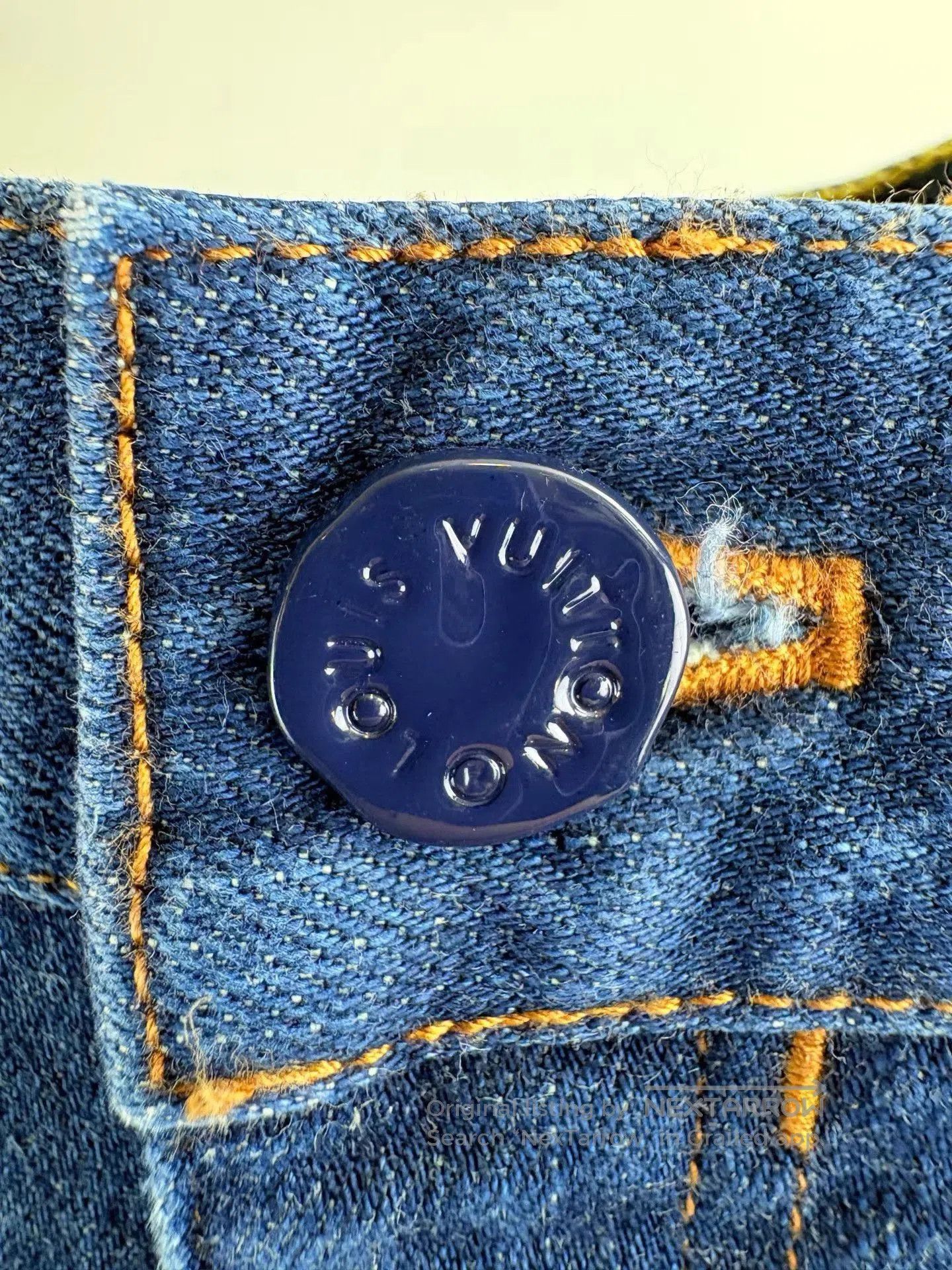 Louis Vuitton Blue Denim Casual Pants Size 34. Size US 34 / EU 50 - 4 Thumbnail