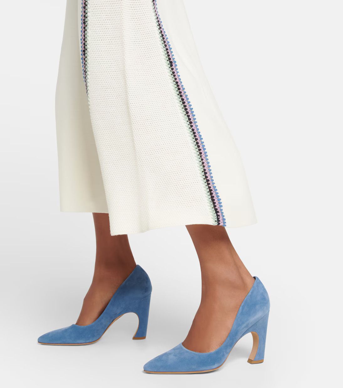 Chloe o1y0825 Leather Pumps in Deep Teal Size US 6 / IT 36 - 4 Thumbnail