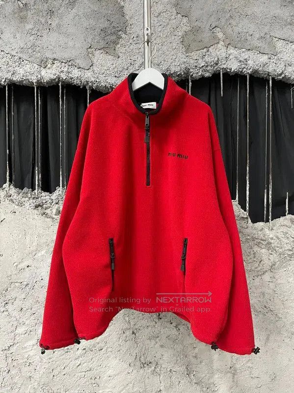Miu Miu Miu Miu Red Jacket for Women in Size One . Size XXS / US 00 / IT 34 - 1 Thumbnail