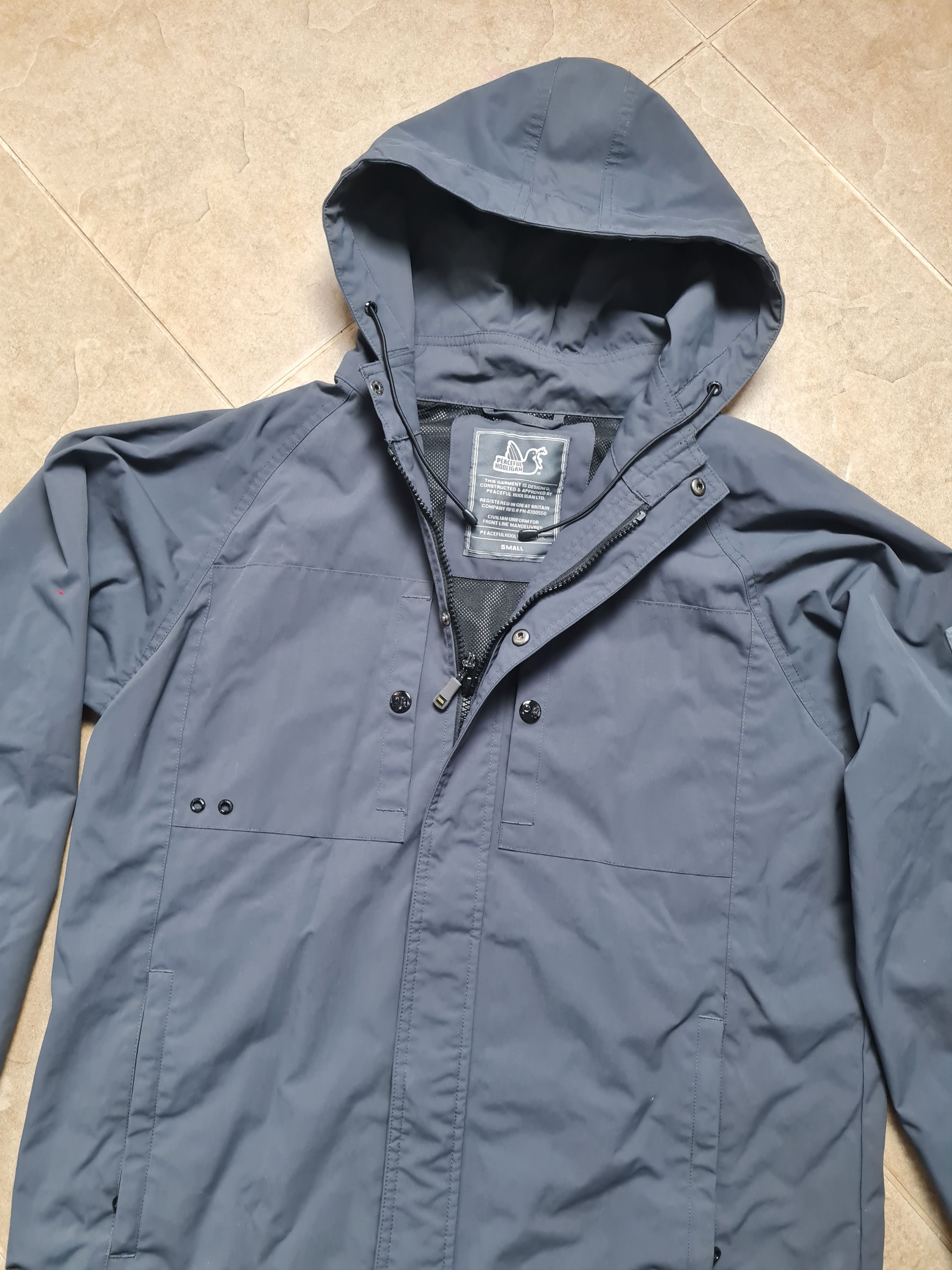 Other Peaceful Hooligan Men's Hooded Jacket Lightweight Shell Zip Size US S / EU 44-46 / 1 - 18 Thumbnail