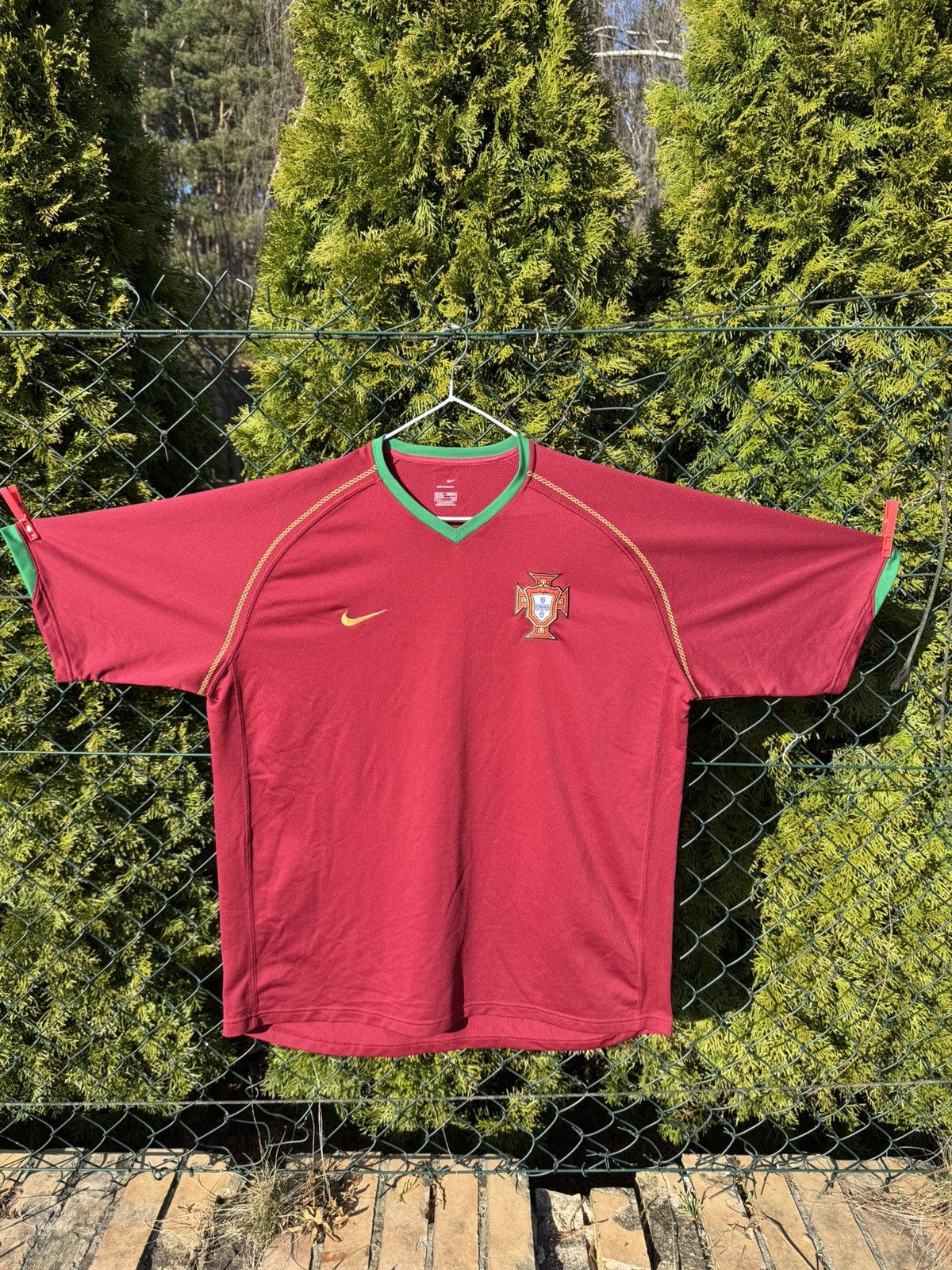 Nike Vintage Portugal Home Football Jersey - Nike World Cup 2006 Size US XXL / EU 58 / 5 - 1 Thumbnail