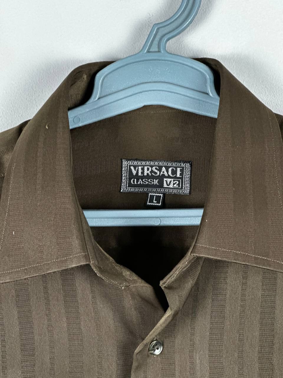 Versace Vintage Versace Classic V2 Shirt Luxury 90s Size US L / EU 52-54 / 3 - 6 Thumbnail