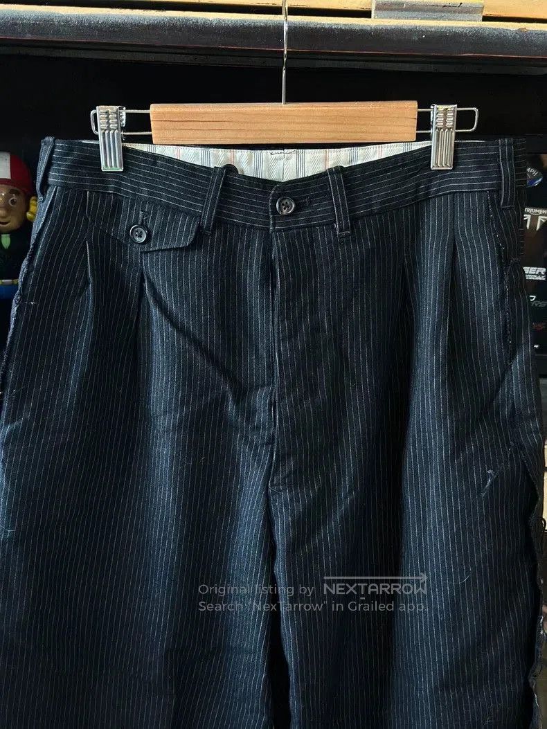 Yohji Yamamoto Yohji Yamamoto Pinstripe Trousers. Size US 30 / EU 46 - 2 Thumbnail