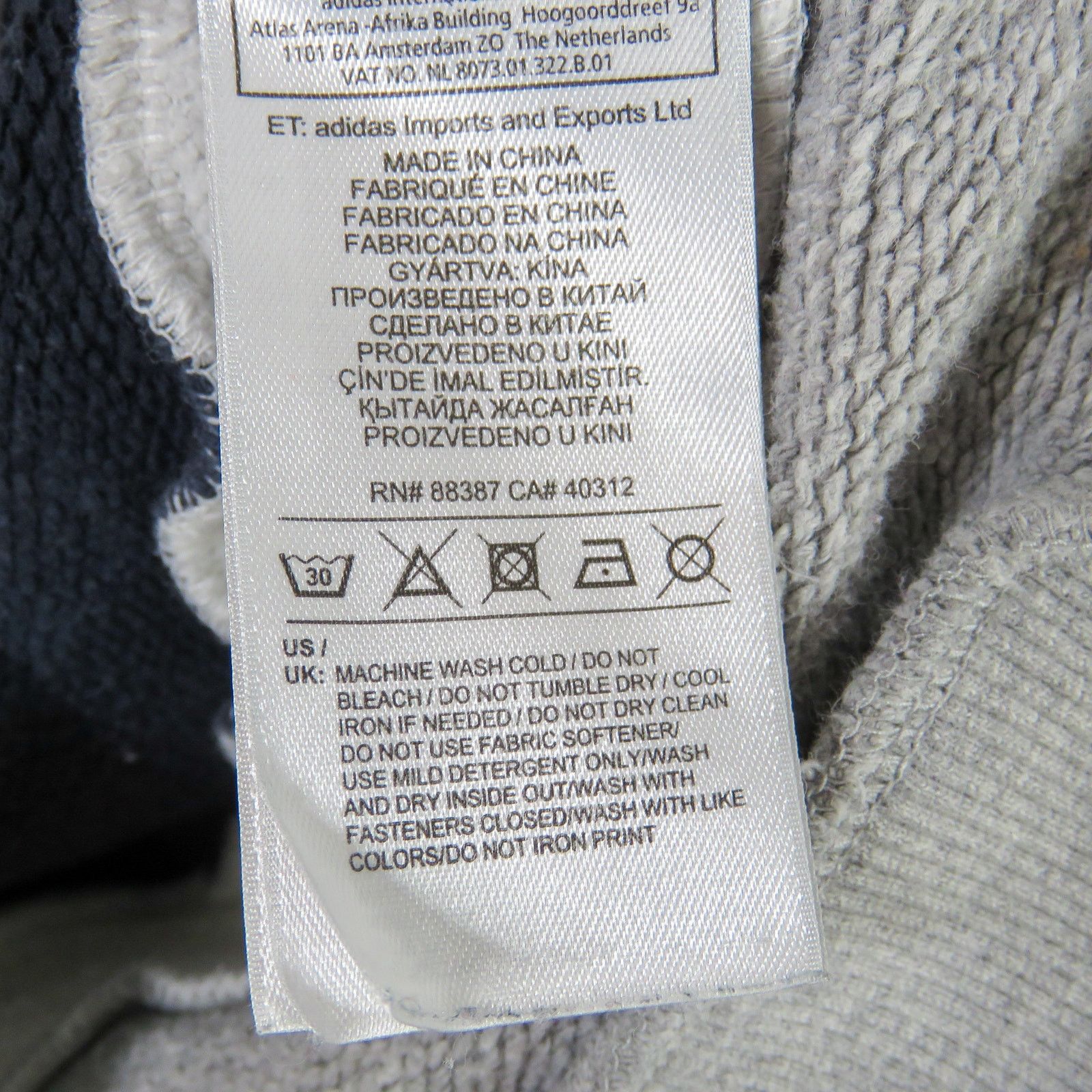 Adidas Adidas Originals Sudadera Trefoil Gray Half Zip Pullover XS Size XS / US 0-2 / IT 36-38 - 6 Thumbnail