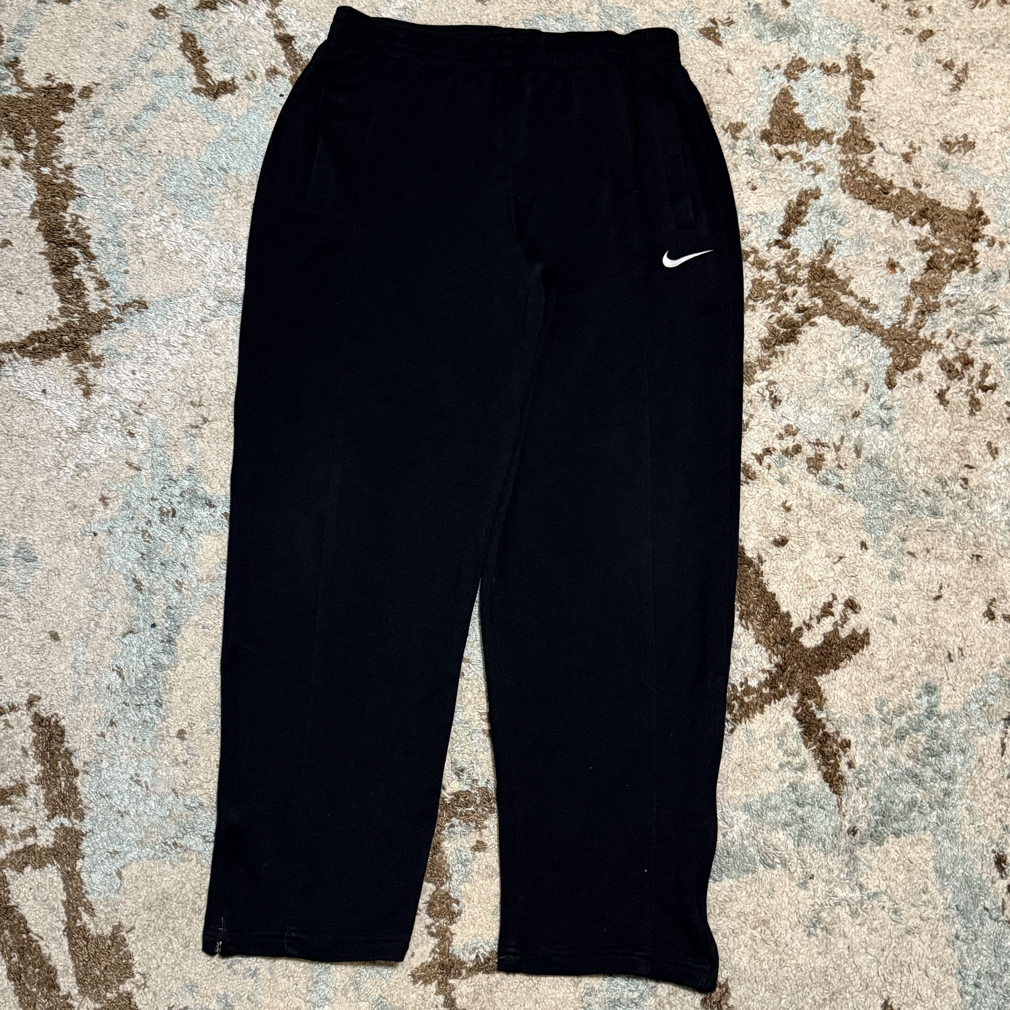 Nike × Vintage Vintage 90s Nike Black Sweatpants Size Large