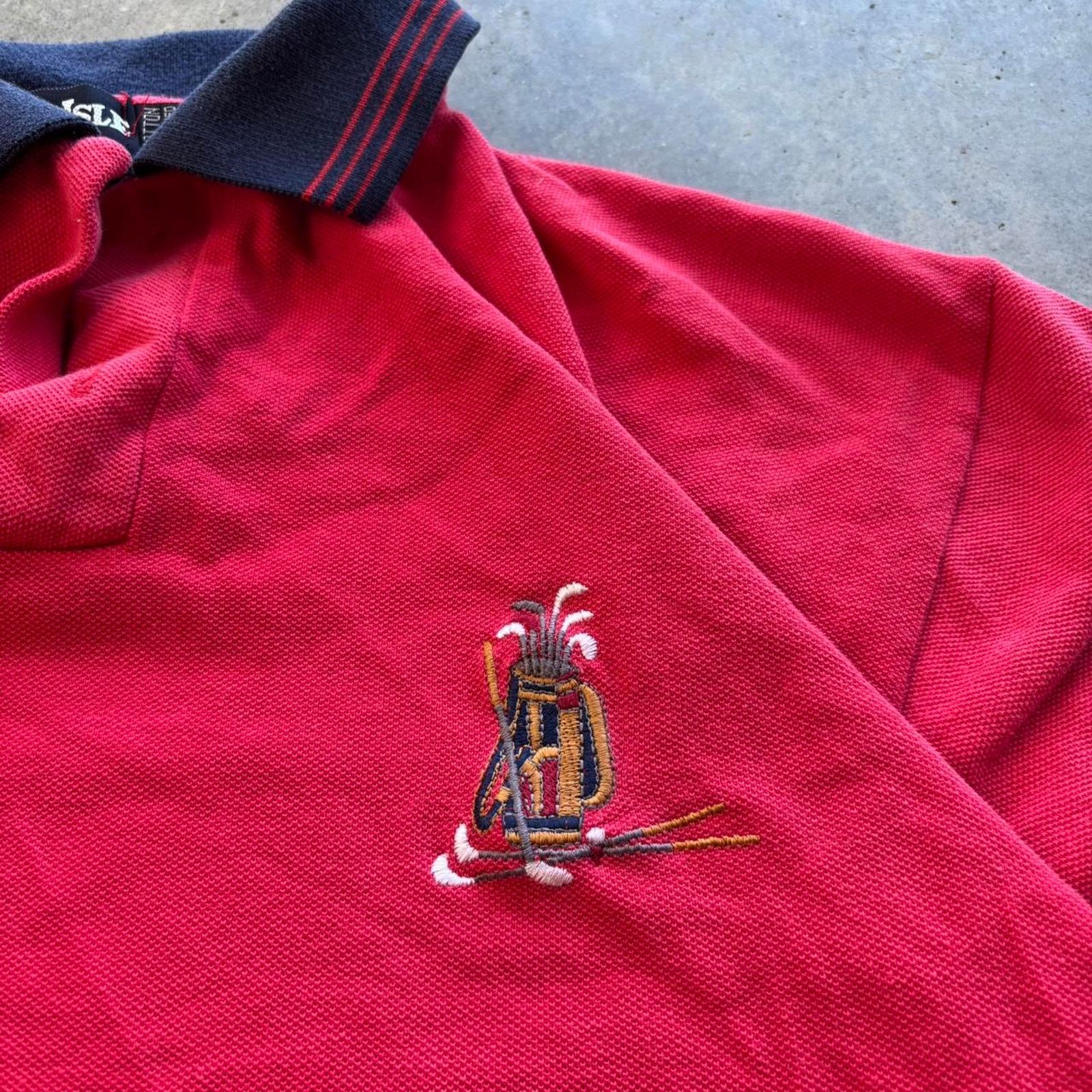 American Retro × Ralph Lauren × Vintage 90s Golfing Embroidered Polo Size US L / EU 52-54 / 3 - 2 Thumbnail