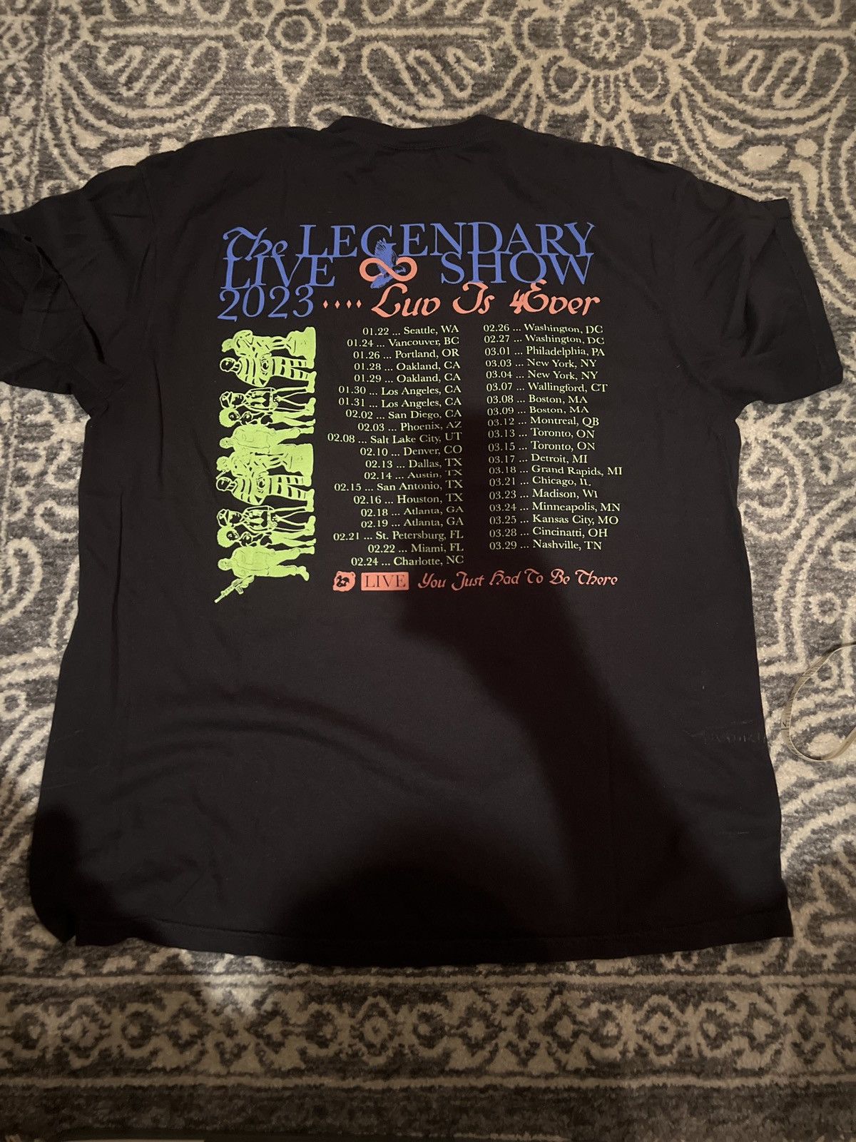 Comfort Colors J.I.D. Luv is 4ever Tour Tee Size US XL / EU 56 / 4 - 2 Thumbnail