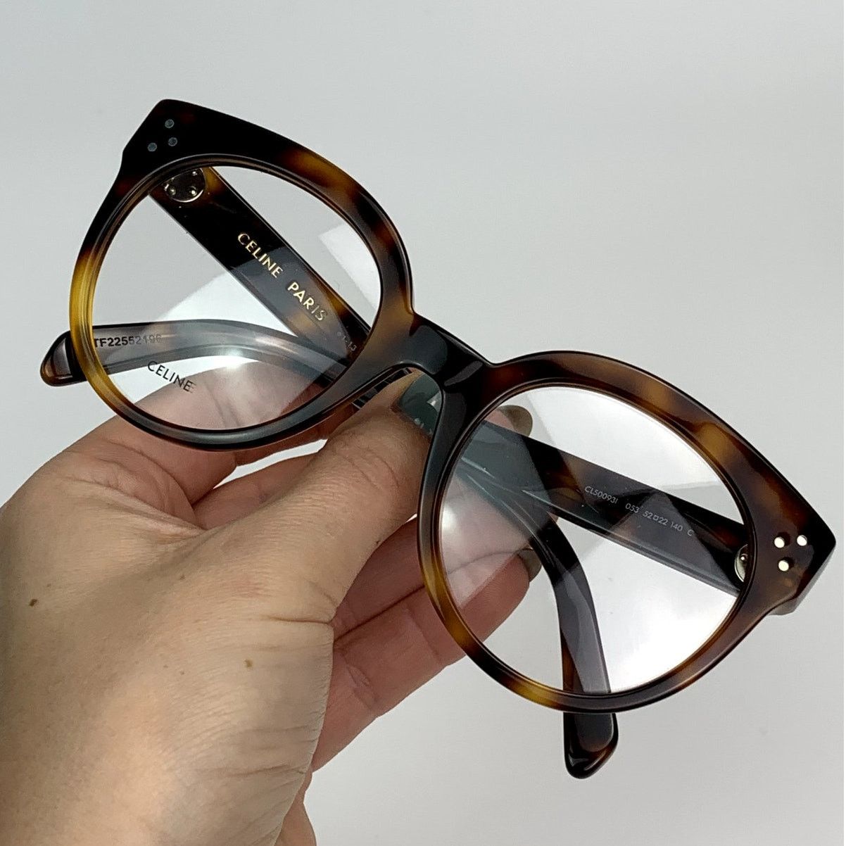 Celine NEW Celine Eyeglasses CL50093I 52053 Shiny Hanava Authentic Size ONE SIZE - 1 Thumbnail