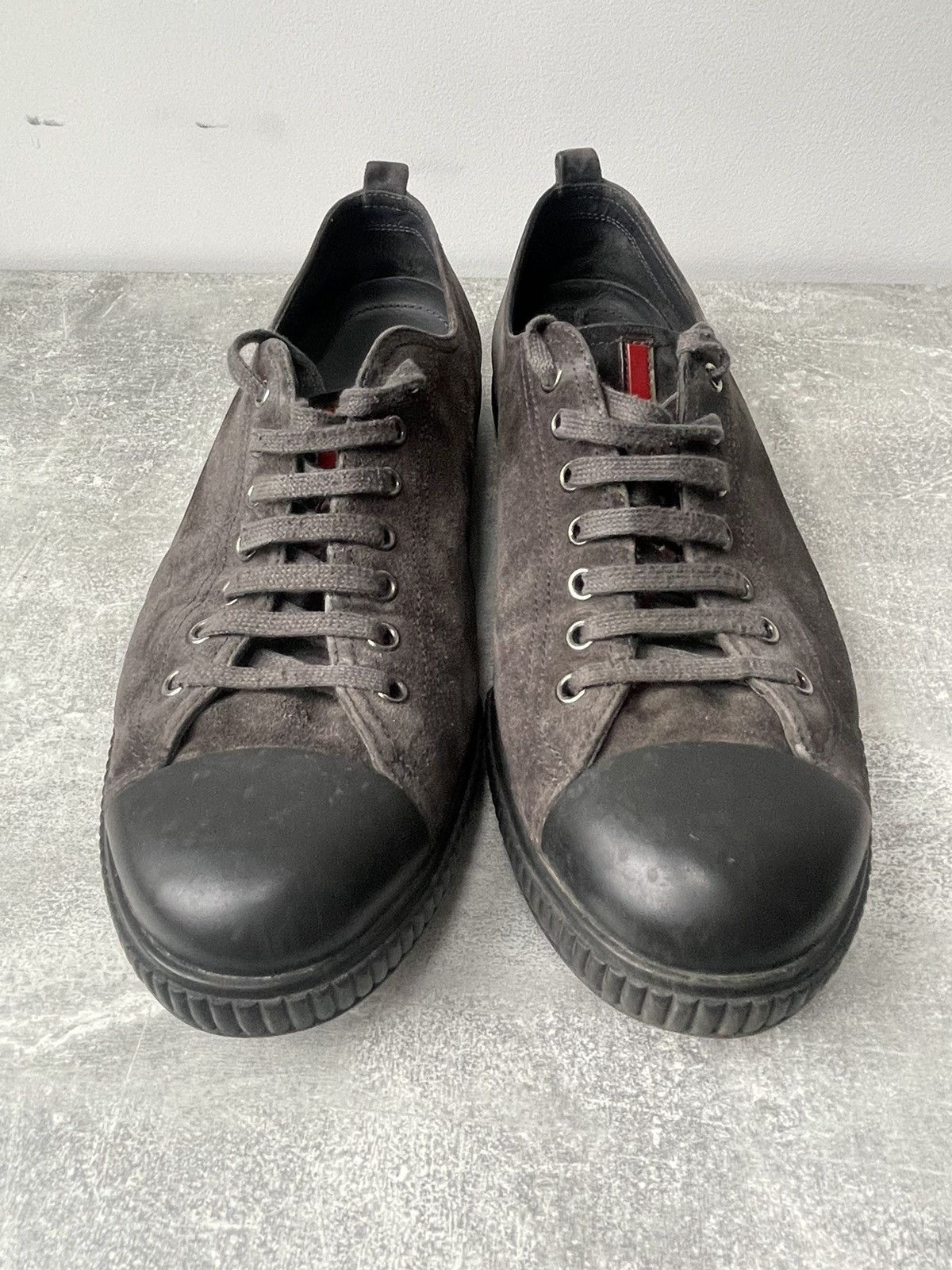 Prada Prada Sport Suede Sneakers Grey Size US 8.5 / EU 41-42 - 2 Thumbnail