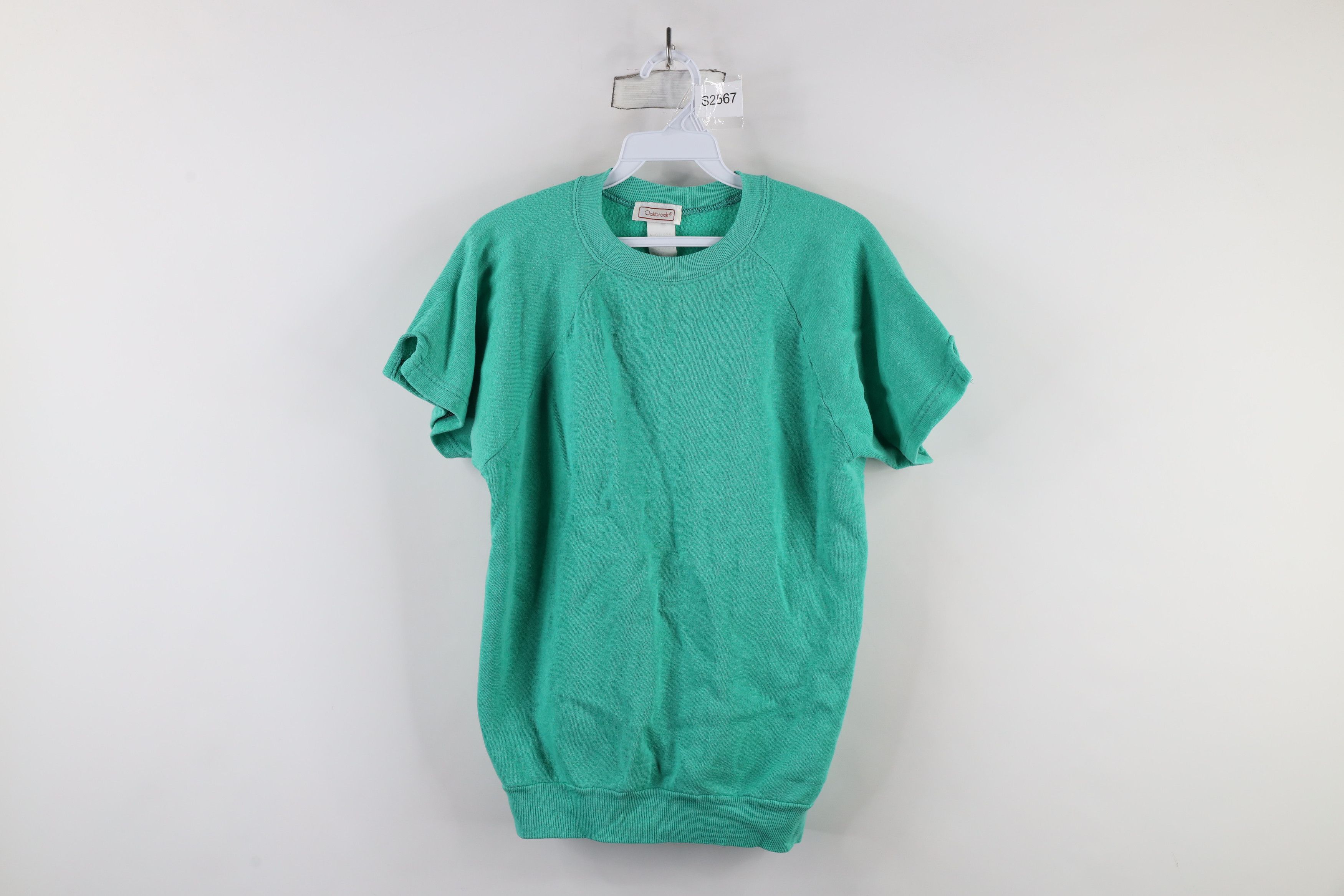 Vintage Vintage 80s 90s Streetwear Blank Short Sleeve Sweatshirt USA Size L / US 10 / IT 46 - 1 Thumbnail