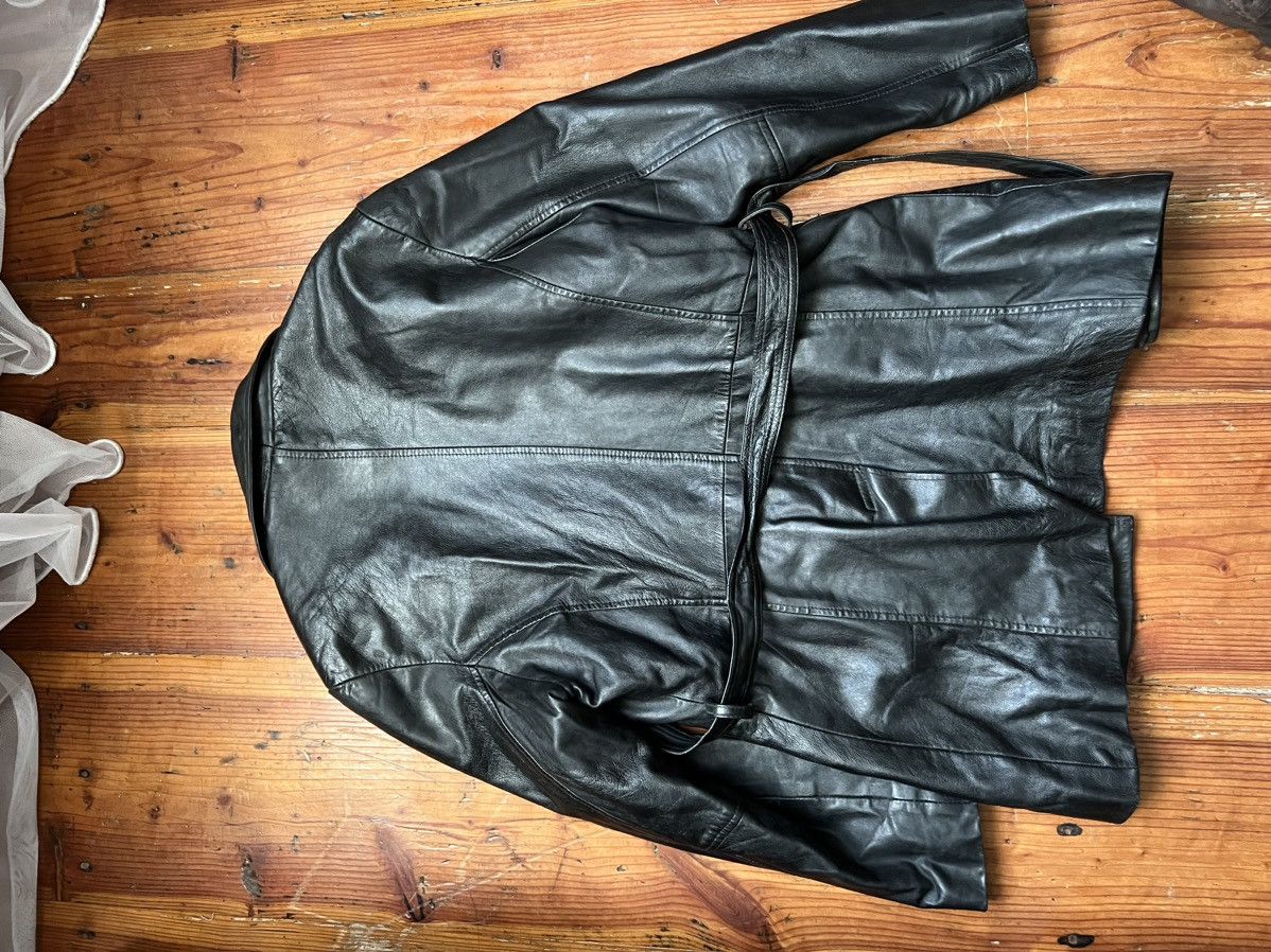 Genuine Leather × Leather Leather couch long jacket Size L / US 10 / IT 46 - 8 Thumbnail