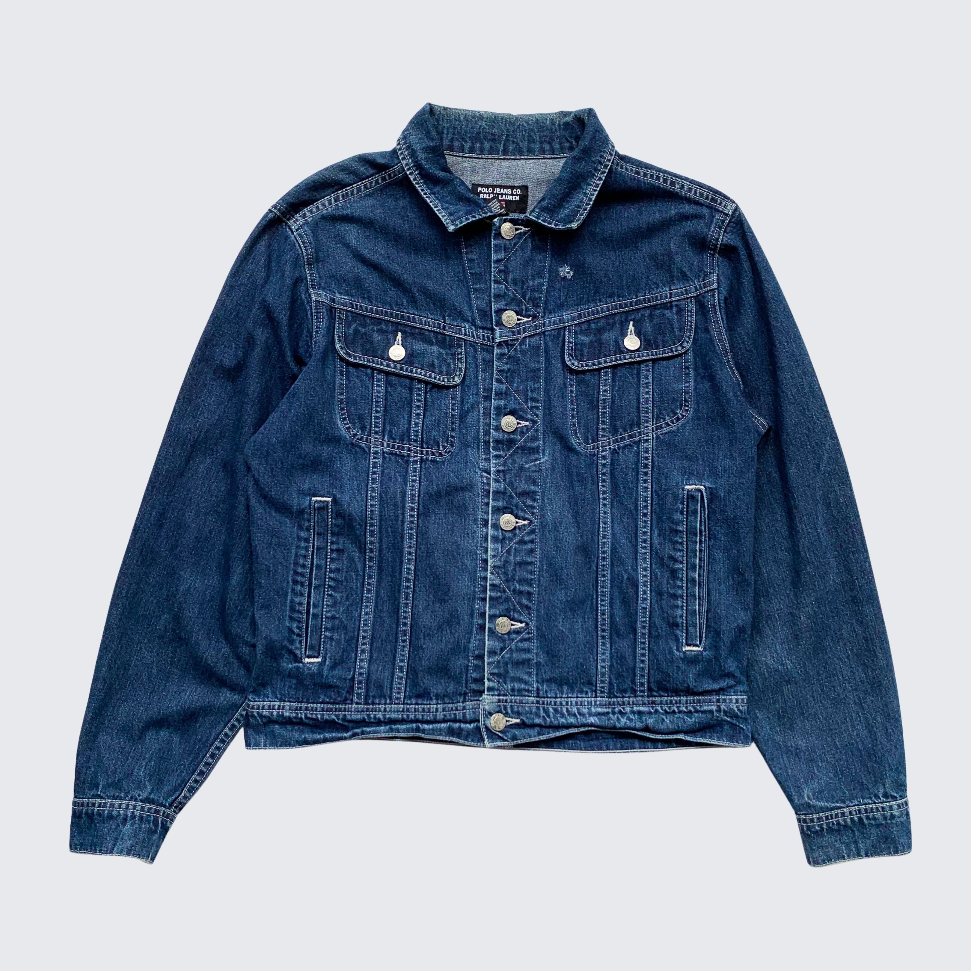 Polo Ralph Lauren Vintage Polo Ralph Lauren Repro Lee Trucker Denim Jacket Size US M / EU 48-50 / 2 - 1 Thumbnail