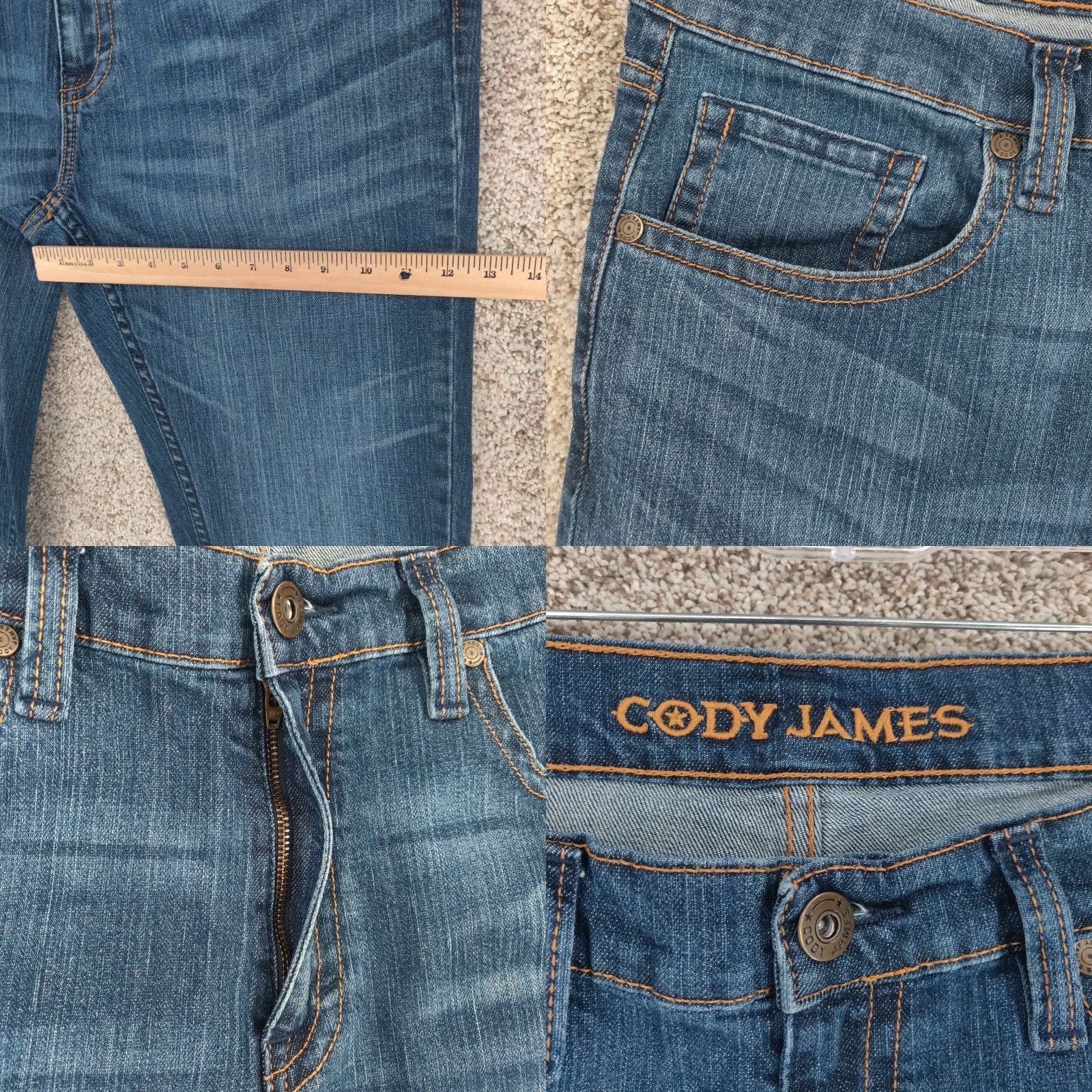 Cody James Cody James Jeans Mens 36x36 Blue Stretch Denim Work Cowboy Western Bootcut Size US 36 / EU 52 - 8 Thumbnail