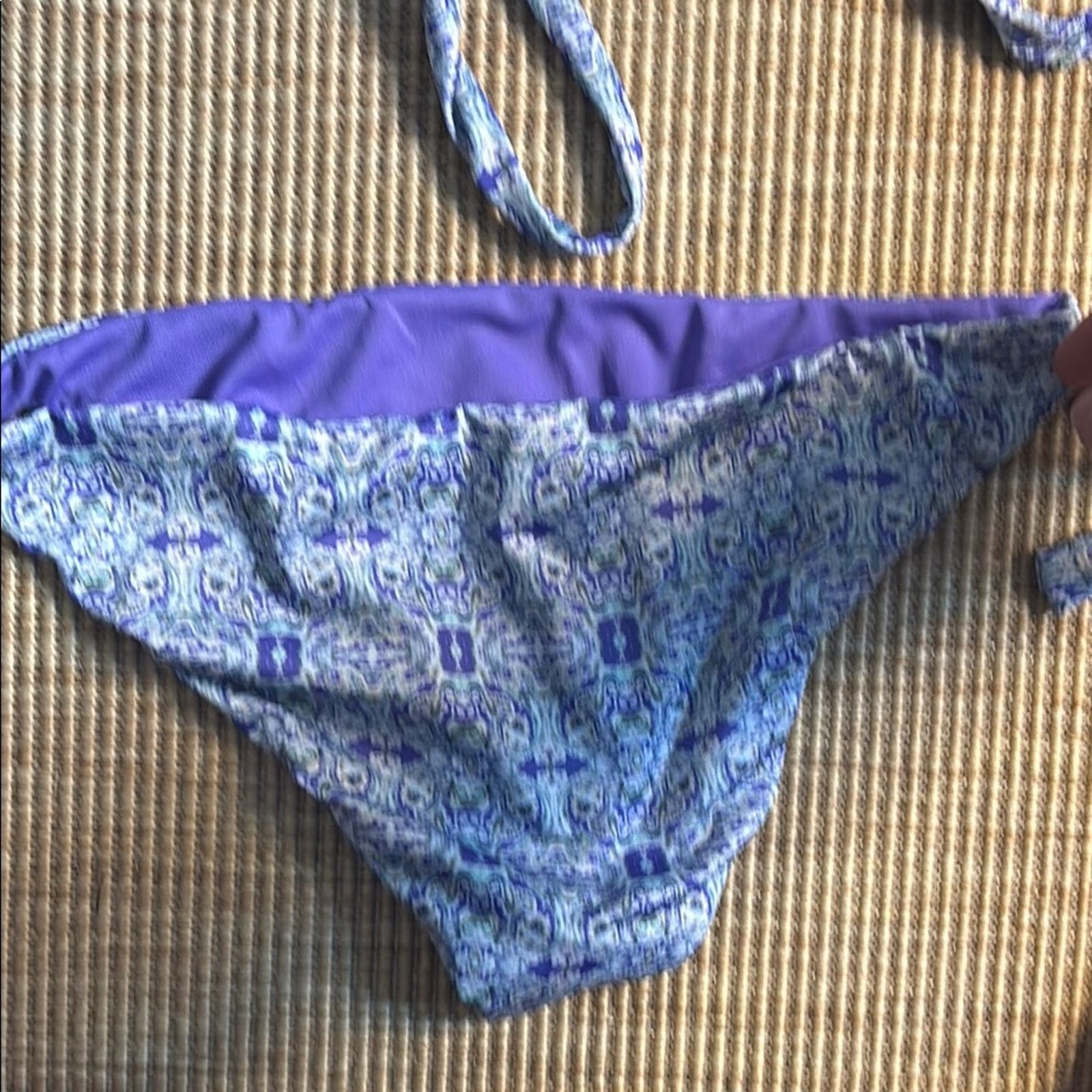 Other NWT Antica Sartoria Positano Blue and Purple Bikini Set L Size ONE SIZE - 9 Thumbnail