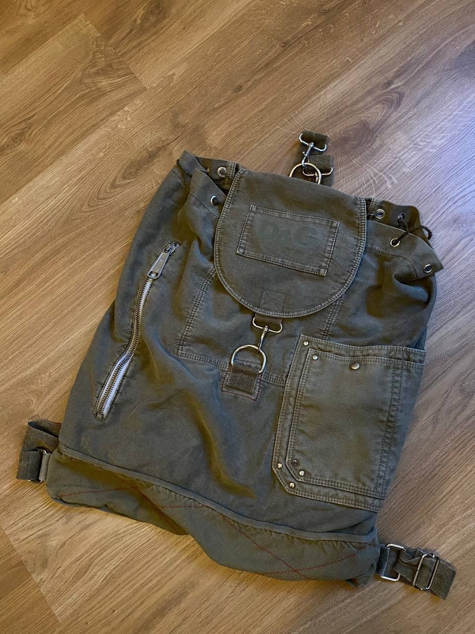 image of Archival Clothing x Dolce Gabbana Vintage Backpack Dolce&gabbana in Green, Men's