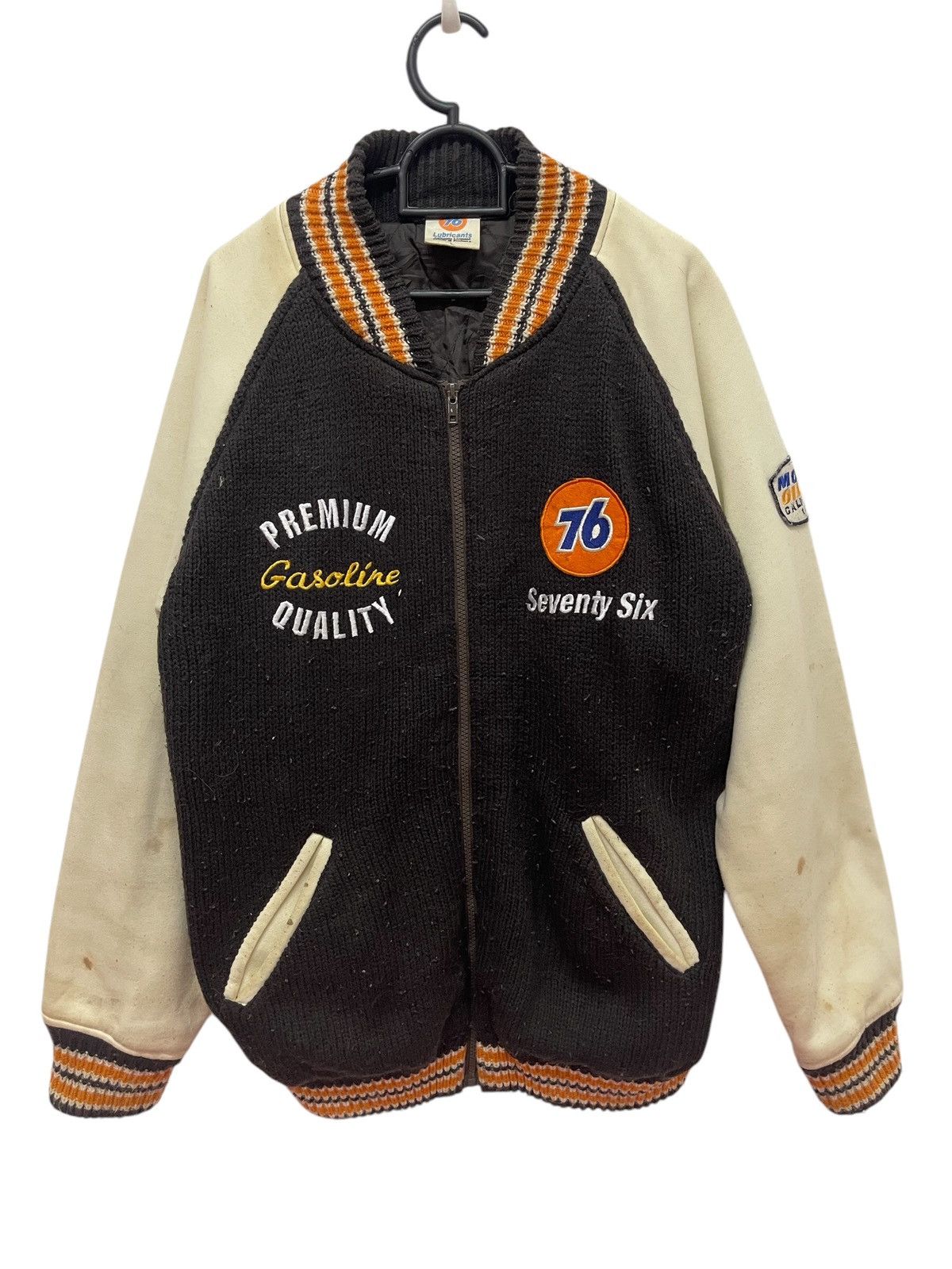 Gear for Sports VINTAGE 76 LUBRICANTS RACING OIL WOOL VARSITY Size US L / EU 52-54 / 3 - 1 Thumbnail