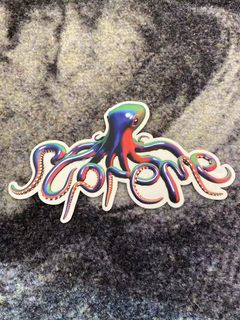 Supreme store octopus sticker