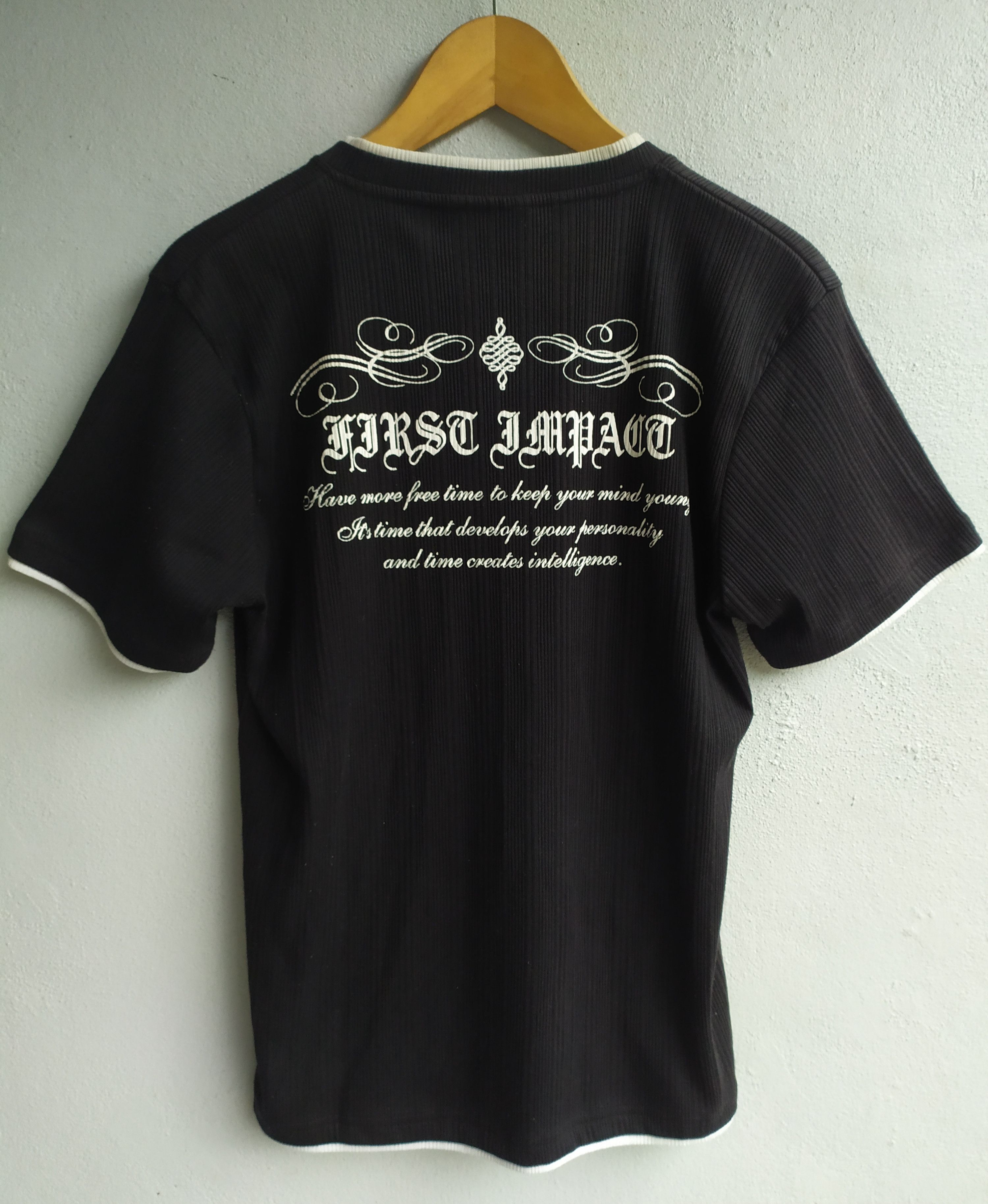 If Six Was Nine × KMRii × Yasuyuki Ishii Japanese Brand Double Layer Poem Shirt Goth Punk Size US L / EU 52-54 / 3 - 2 Thumbnail
