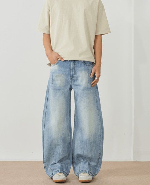 Japanese Brand × Vintage American high street straight flared baggy jeans Size US 32 / EU 48 - 2 Thumbnail