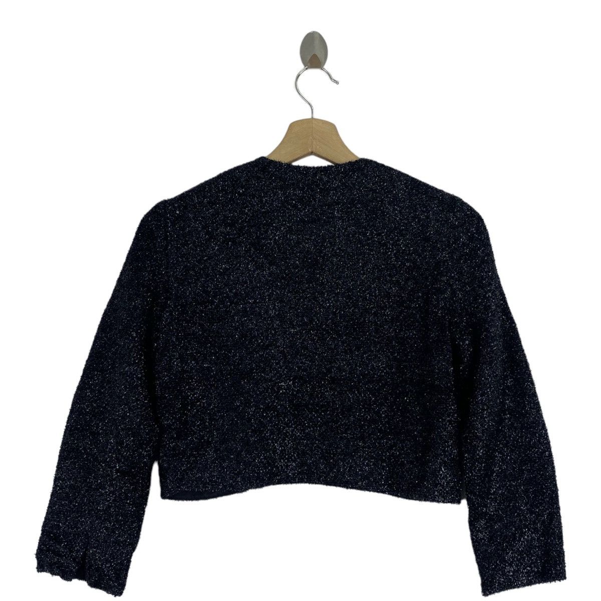 Other JESSICA By CHRISTOPHER LAI Black Tweed Blazer Coat Size S / US 4 / IT 40 - 2 Thumbnail