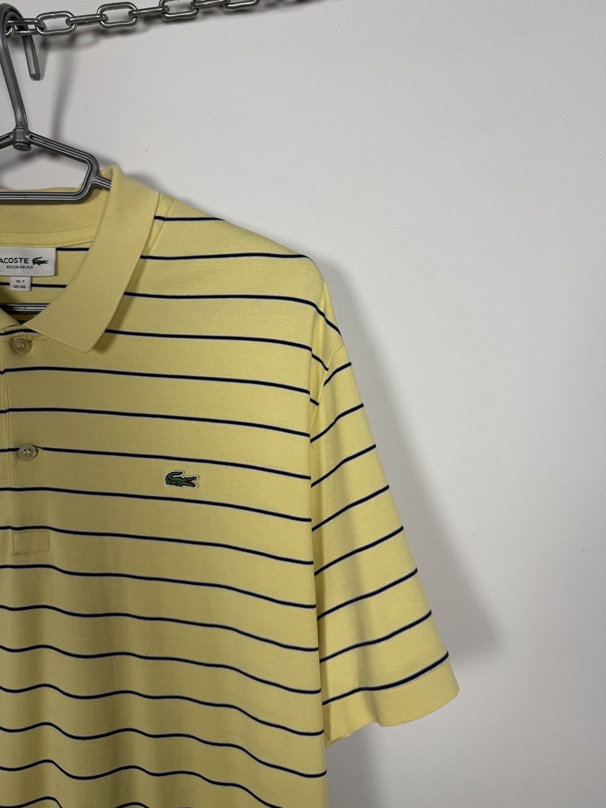 Lacoste Men’s Lacoste Striped Polo Shirt Regular Fit Size 7 (XXL) Size US XXL / EU 58 / 5 - 3 Thumbnail