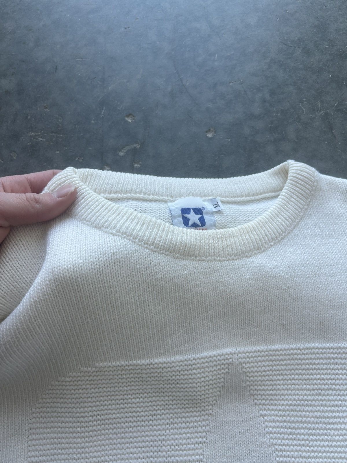 Converse × Vintage Vintage 90s Converse Star Knit Sweater Size US XL / EU 56 / 4 - 6 Thumbnail