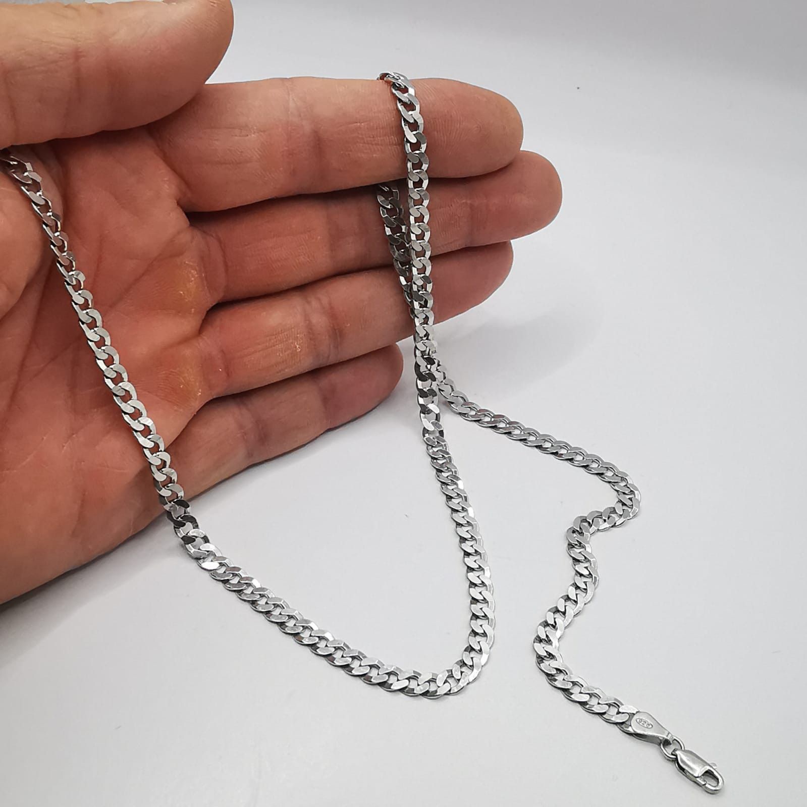 Sterling Silver Vintage Beautiful Jewelry Chain,925 Sterling Silver 18,41g Size ONE SIZE - 9 Thumbnail