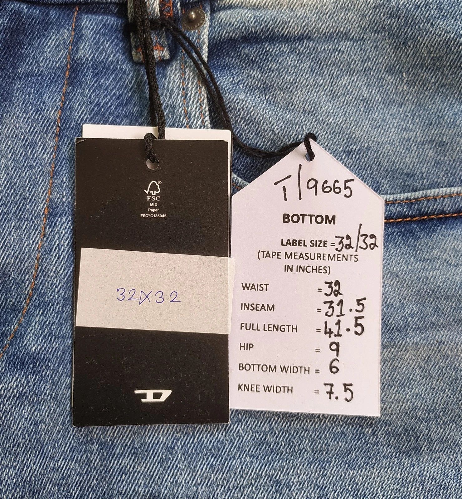 Diesel Diesel 2019 D-STRUKT-R L.32 MENS JEANS T/9665 Size US 32 / EU 48 - 6 Thumbnail