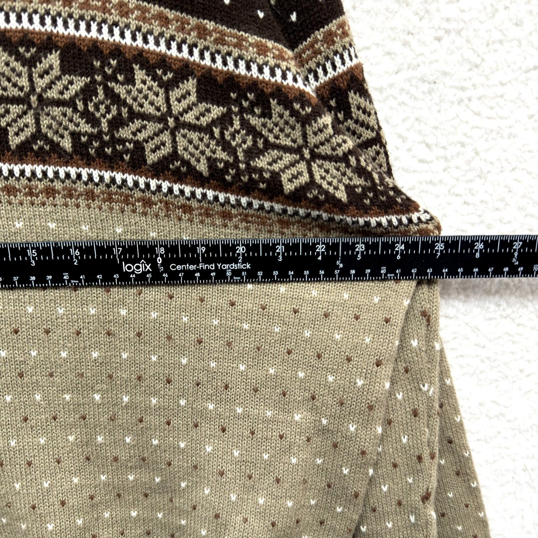 Vintage VINTAGE Astor One Sweater XL Mens Brown Winter Knit Fair Isle Icelandic Nordic Geometric Mens, XL, Brown, Geometric, 1990s Size US XL / EU 56 / 4 - 4 Thumbnail