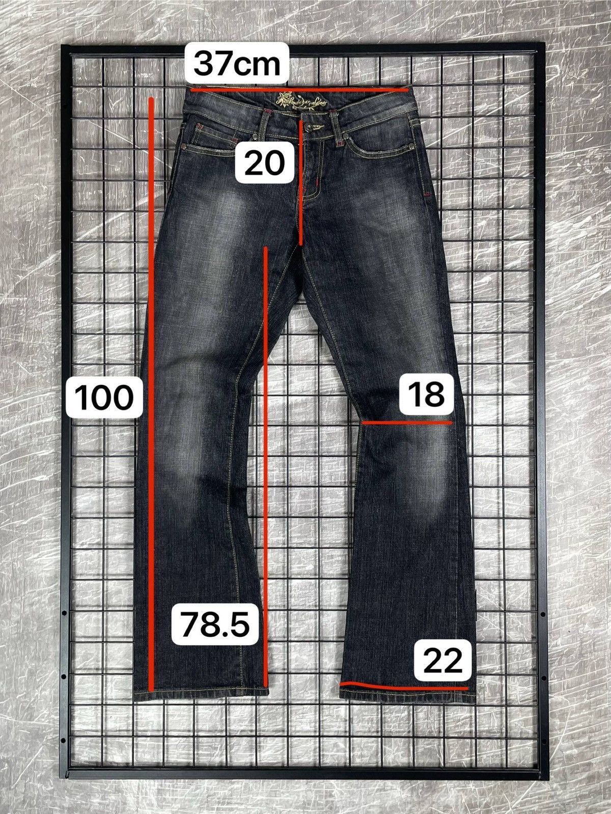 If Six Was Nine 2000s Y2K Fade Bootcut Jeans Miss Sixty LGB Japanese Style Size 30" / US 8 / IT 44 - 10 Thumbnail
