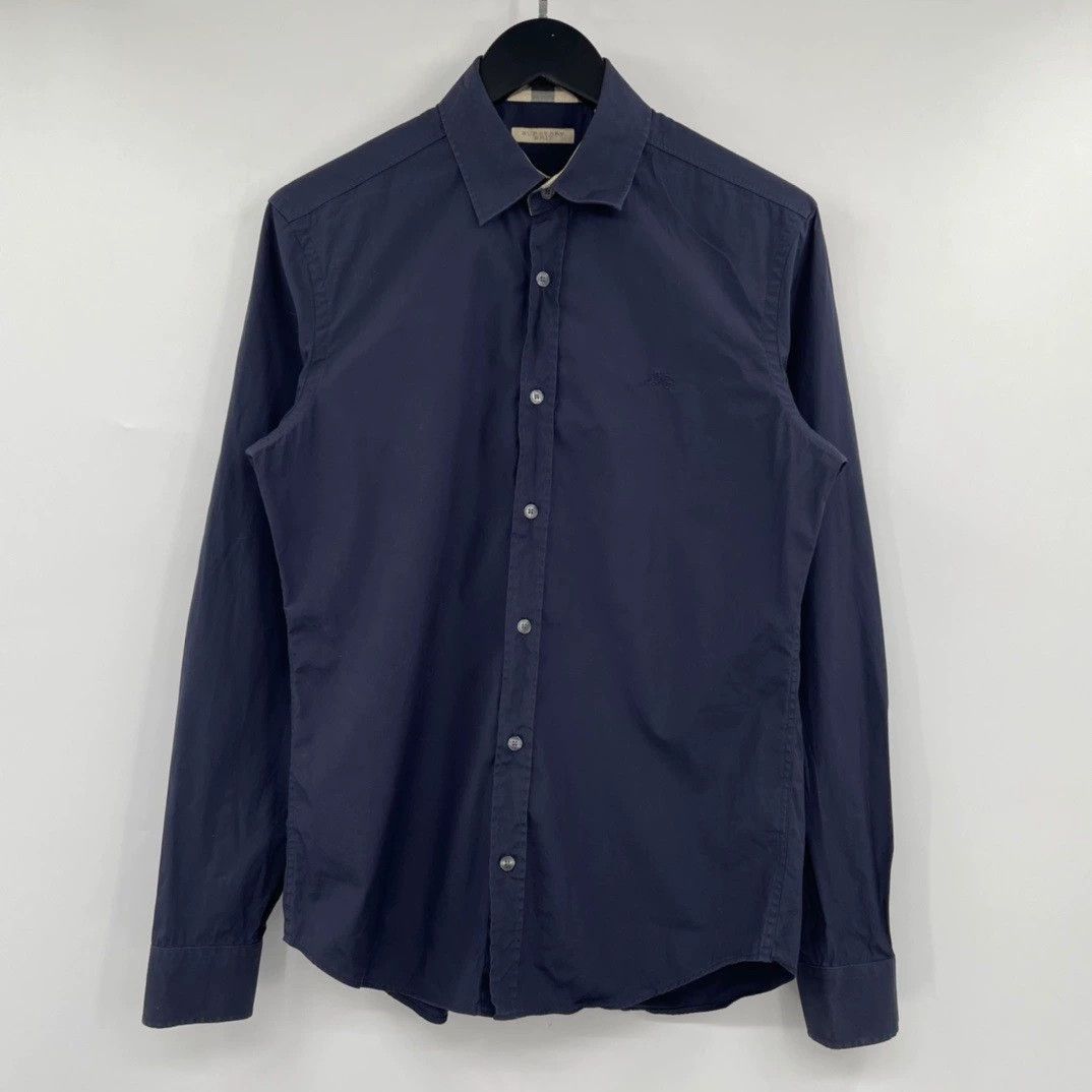 Burberry Burberry Warhorse Embroidered Check Collar Shirt Size US M / EU 48-50 / 2 - 1 Thumbnail