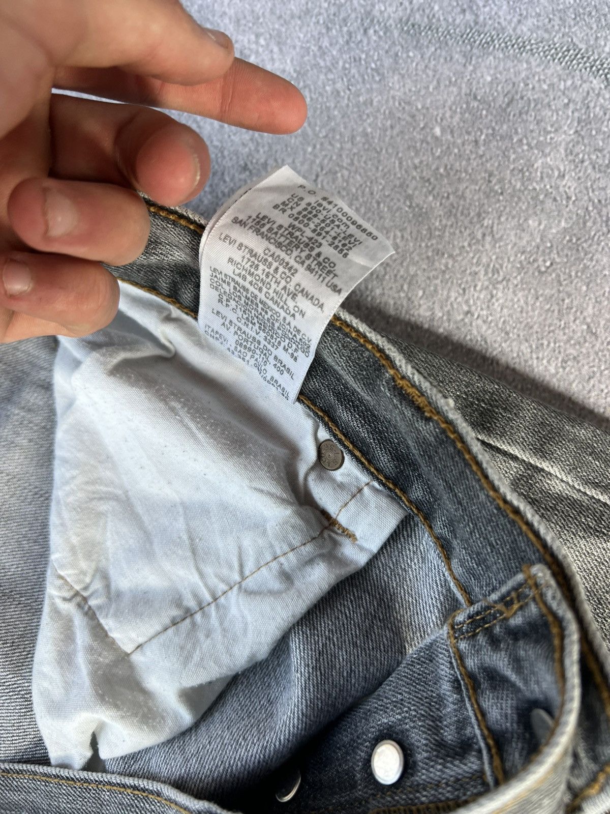Levi's Vintage Rick Owens Junya Watanabe Style Washed Jeans Size US 36 / EU 52 - 12 Thumbnail