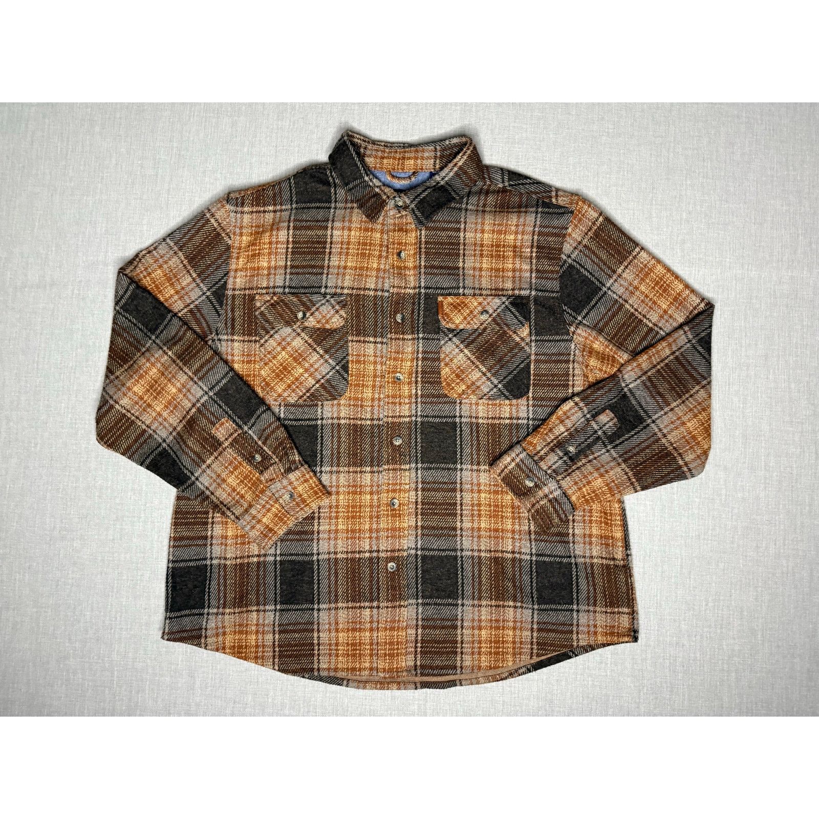 Chaps Chaps Flannel Stretch Knit Button Up Shirt 2XL Size US XXL / EU 58 / 5 - 1 Thumbnail