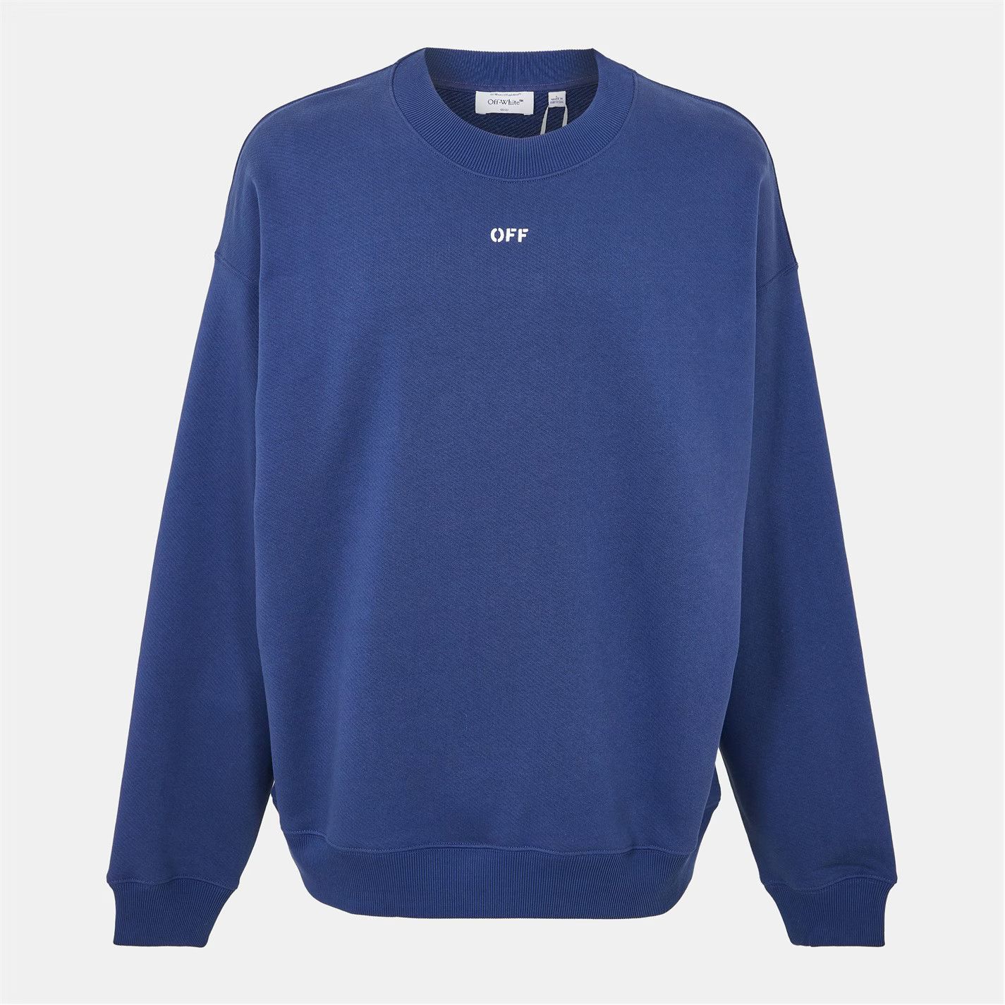 Off-White o1g2r1mq0226 Skate Contemporary Fit Crew Sweatshirt Blue Size US XXL / EU 58 / 5 - 1 Thumbnail