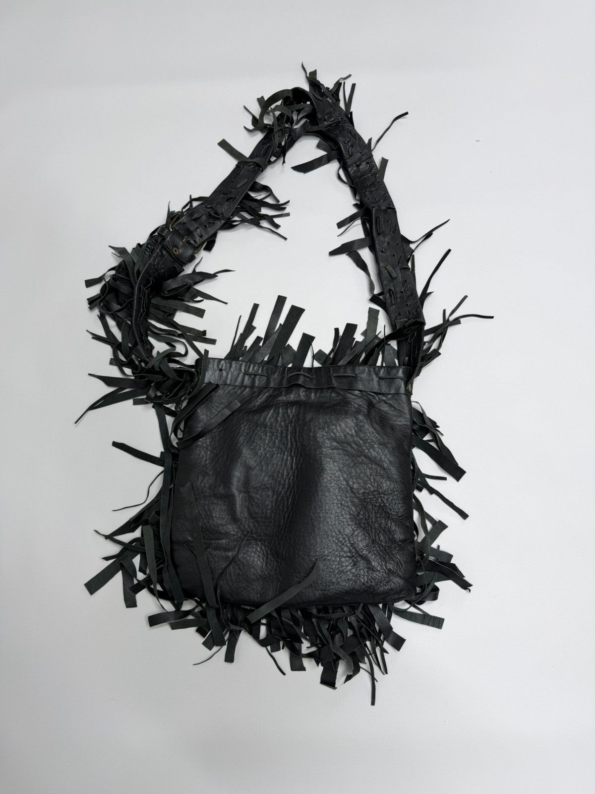 Vintage Vintage Y2K If Six Was Nine Like Kmrii Leather Bag Italian Size ONE SIZE - 14 Thumbnail