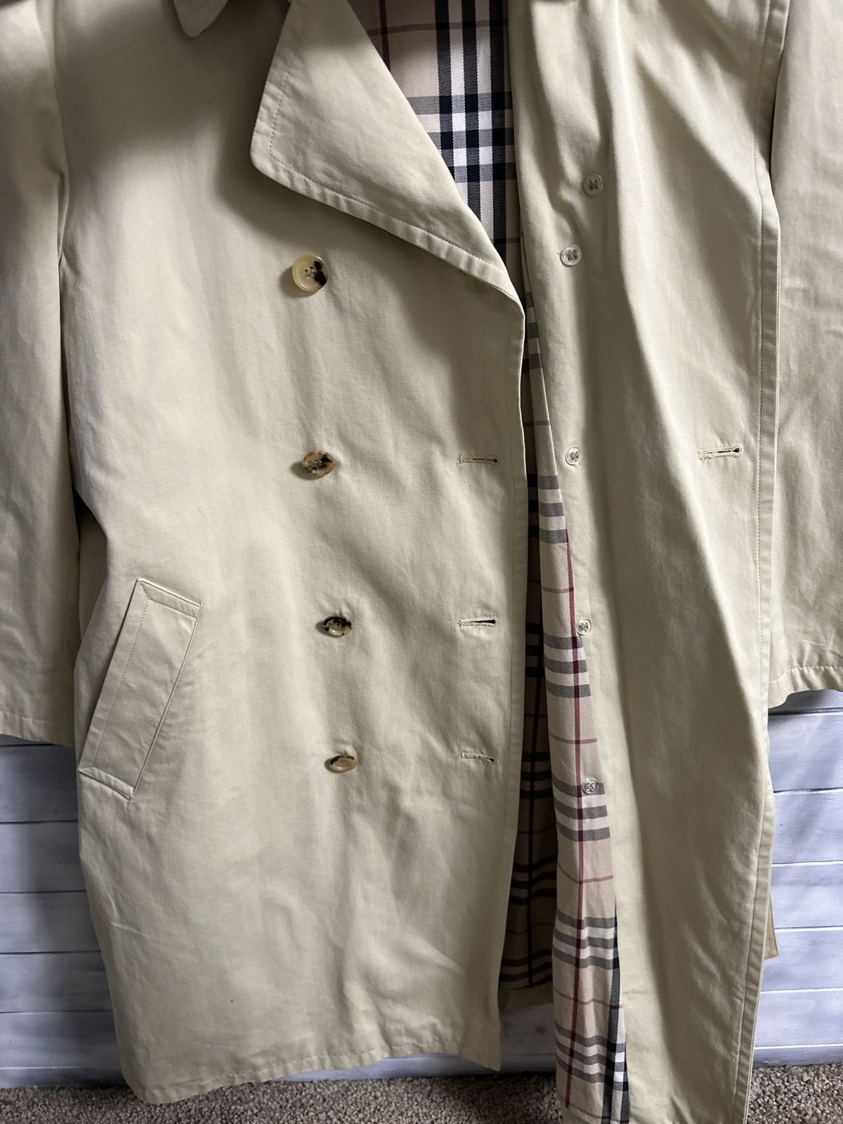 Burberry Rare Luxury Burberry WMN Coat Vintage Nova Check Size ONE SIZE - 8 Thumbnail
