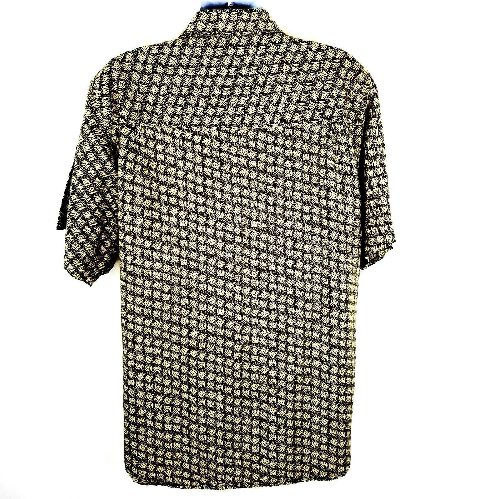 Murano Murano Button Front Shirt Mens Size XL Linen Blend Tan Gray Size US XL / EU 56 / 4 - 2 Thumbnail