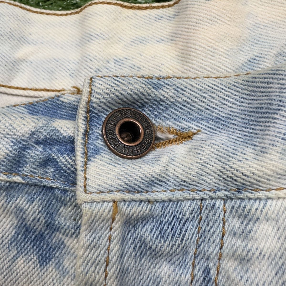 Off White Ev Bravado Rare Unreleased Denim Jeans 36x35