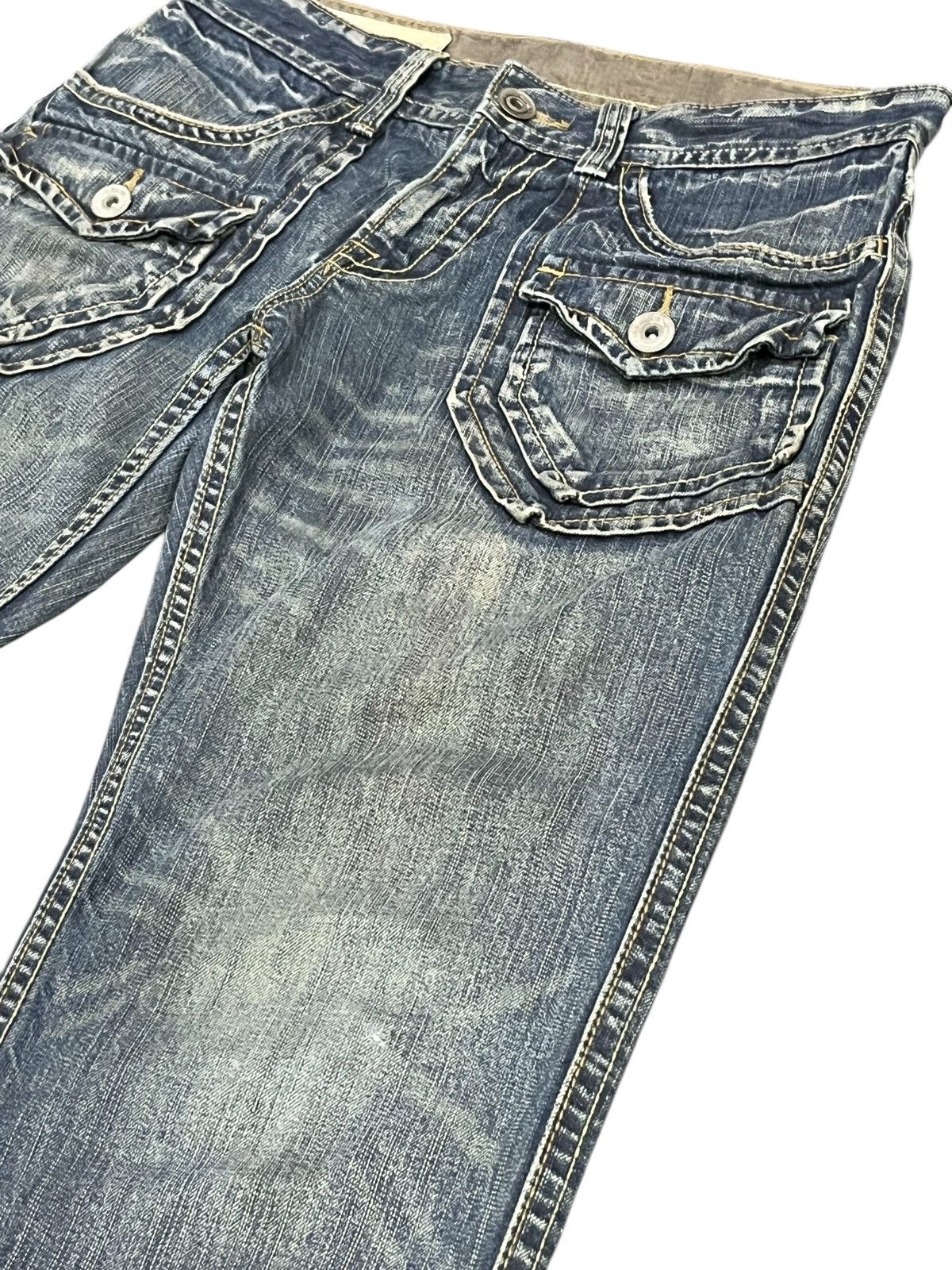 Japanese Brand 🔥Vintage Bush Pants Distressed Rusty Denim Japanese Brand Size US 31 - 4 Thumbnail