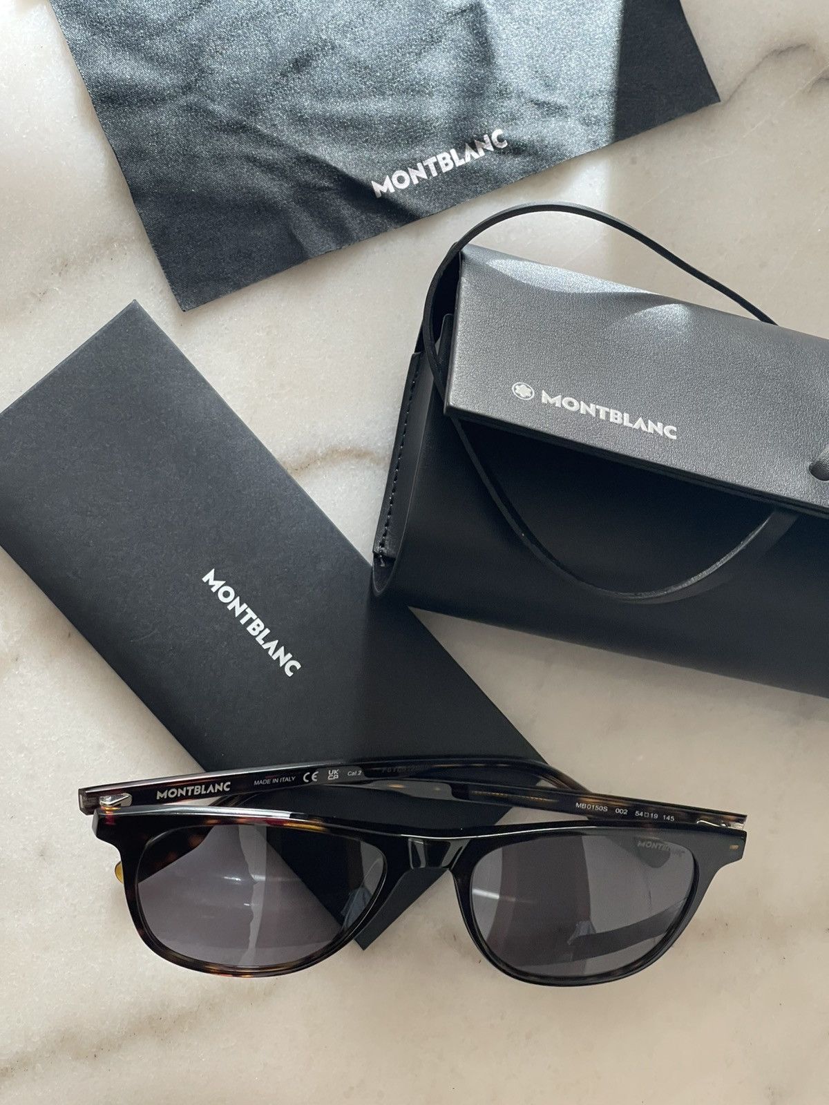 Montblanc Montblanc men’s Havana brown sunglasses new made in Italy Size ONE SIZE - 8 Thumbnail