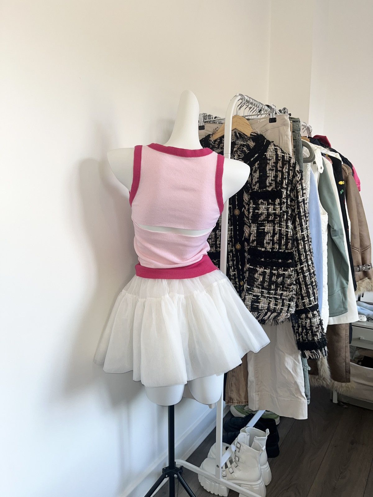 Other barbie style tank with mesh long sleeve two piece top Size M / US 6-8 / IT 42-44 - 5 Thumbnail