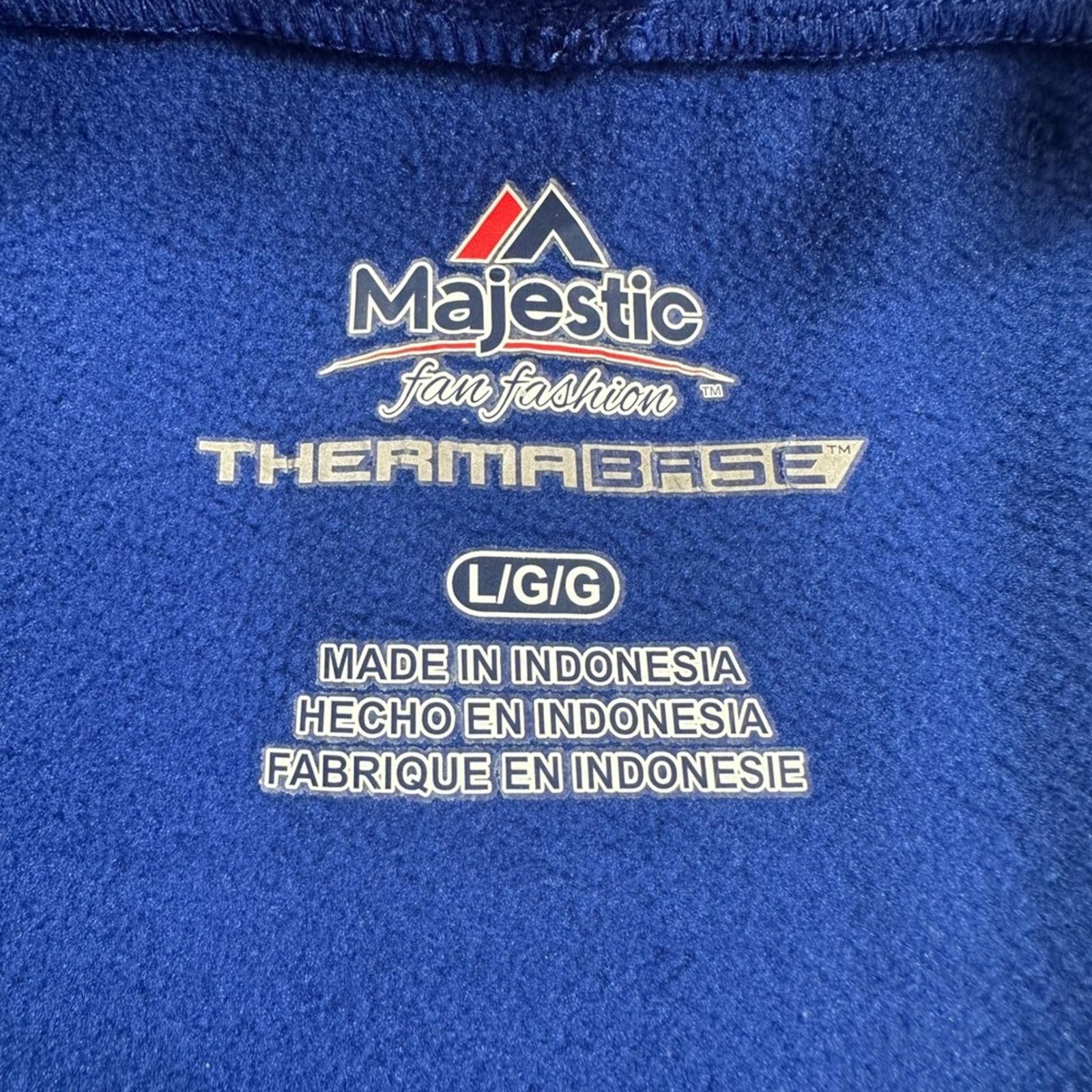 Majestic New York Rangers Therma Base Hoodie Blue Cowl Neck Mens Size US L / EU 52-54 / 3 - 4 Thumbnail