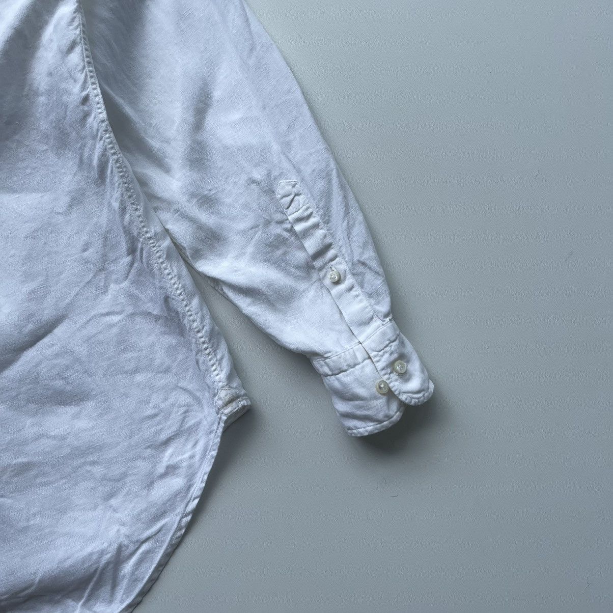 Loro Piana Loro Piana Linen Pocket Button Ups Vintage Classic Shirt Size US M / EU 48-50 / 2 - 7 Thumbnail