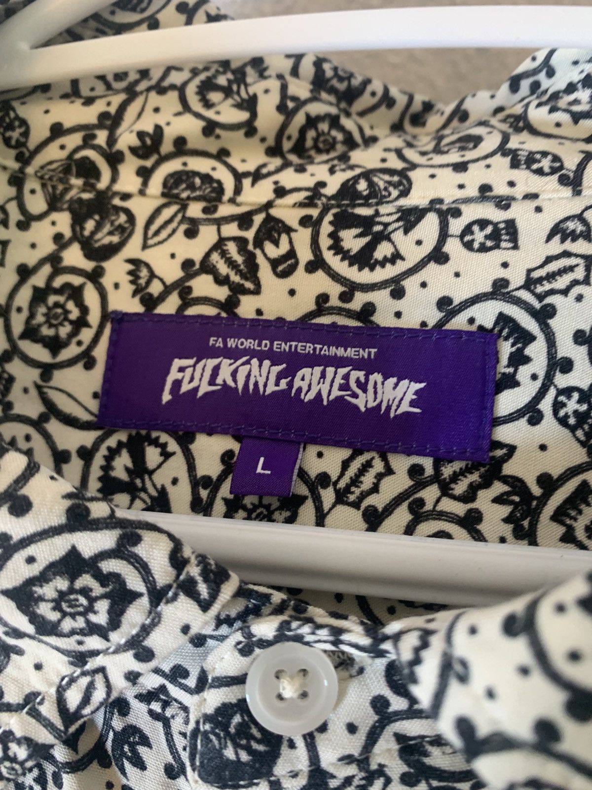 Fucking Awesome Fucking Awesome White Button Up/Dress Shirt Size US L / EU 52-54 / 3 - 2 Thumbnail