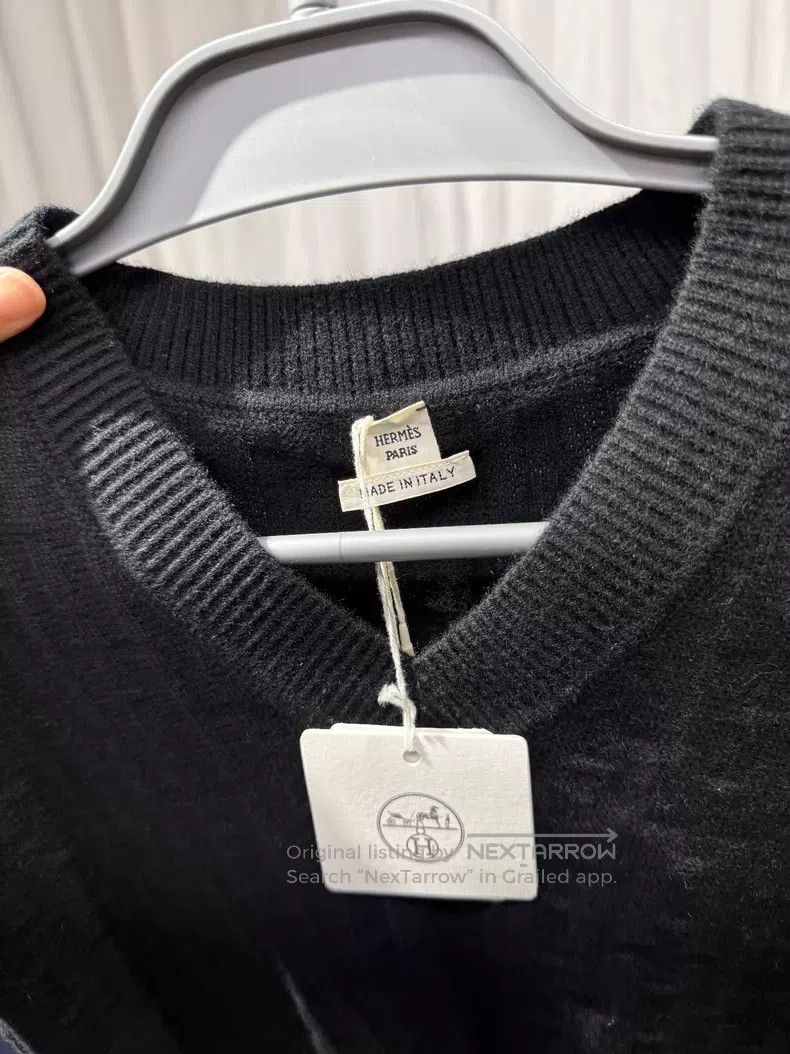 Hermes Hermes Full Print Wool Knit Sweater - Wool Size XXS / US 00 / IT 34 - 3 Thumbnail