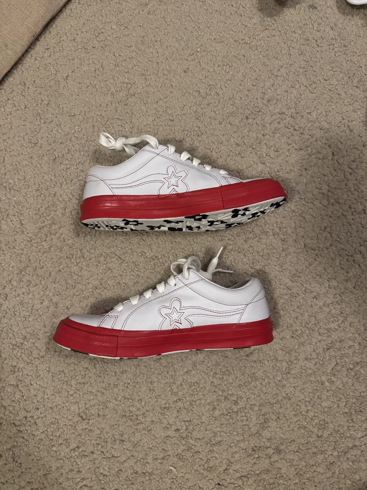 Converse × Golf le Fleur GOLF LE FLEUR OX ‘Racing red’ Size US 6.5 / EU 39-40 - 3 Thumbnail