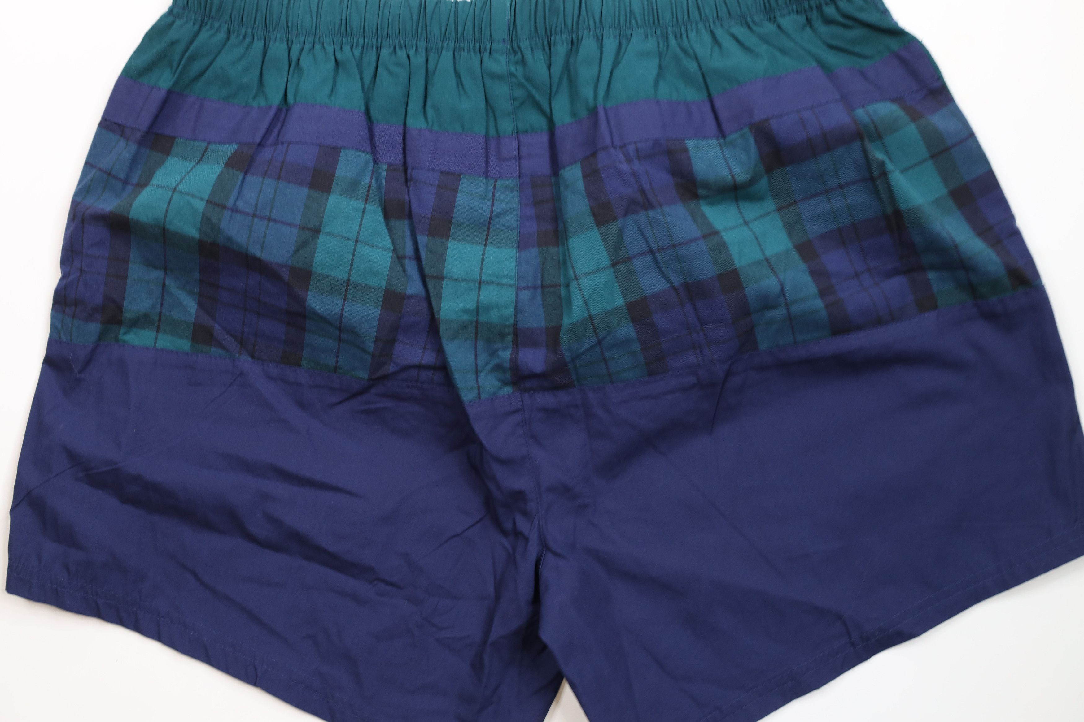Vintage Vintage 90s Streetwear Block Plaid Lined Shorts Swim Trunks Size US 36 / EU 52 - 10 Thumbnail