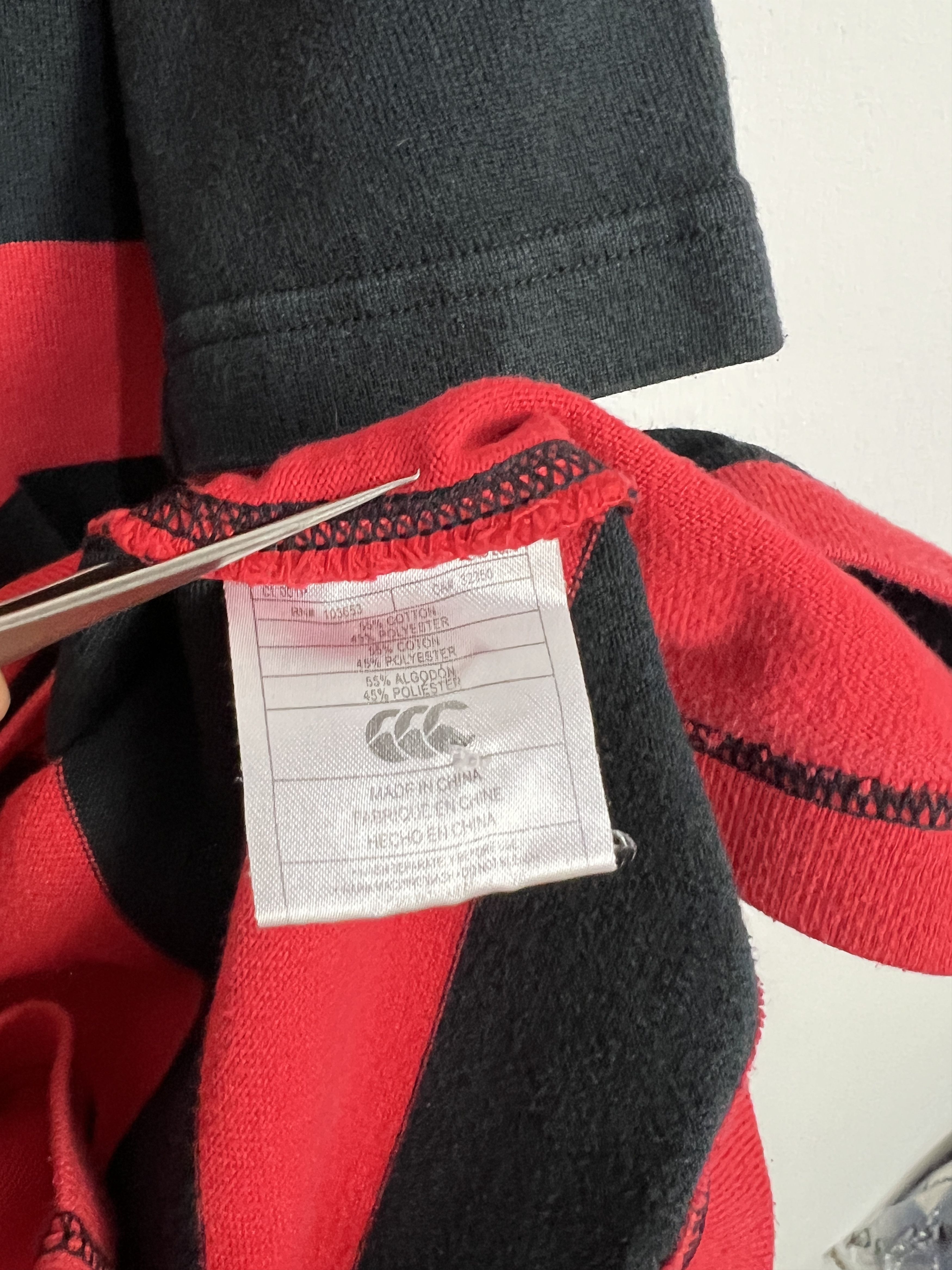 Canterbury of New Zealand Vintage 90's Haywards Heath Match Worn Rugby Jersey Trikot Size US L / EU 52-54 / 3 - 5 Thumbnail
