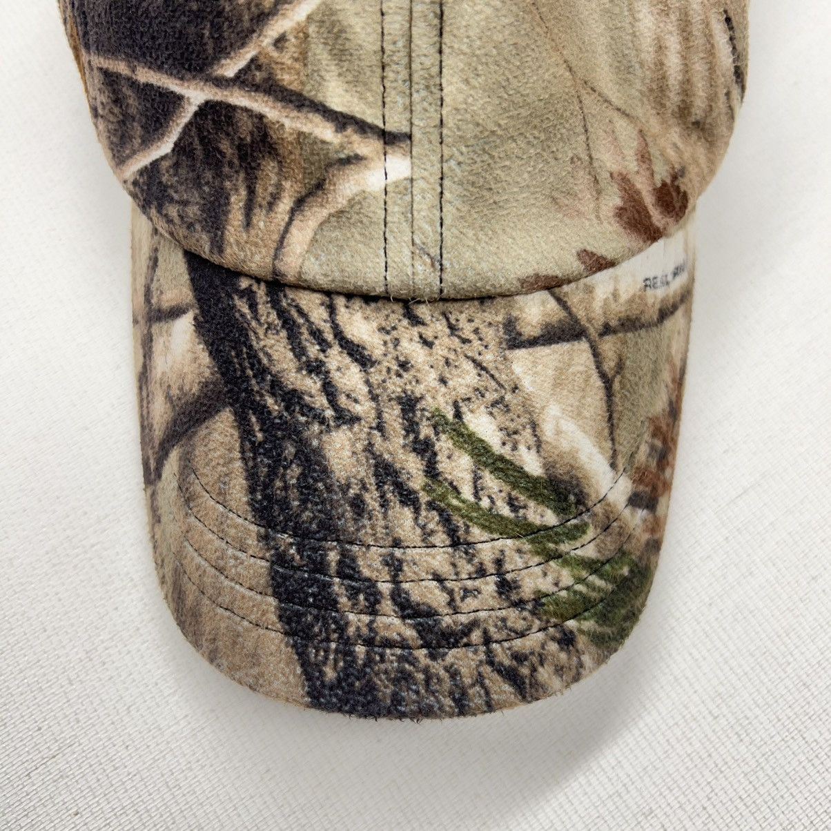 Realtree × Vintage Real Tree Hat Cap Rivers West Fleece Hunting Strap Back Size ONE SIZE - 3 Thumbnail