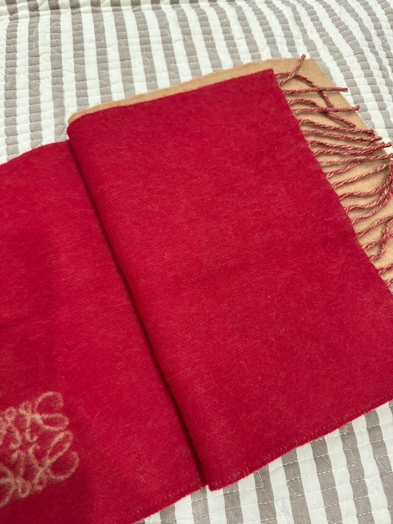 Loewe LOEWE Double sided cashmere scarf Size ONE SIZE - 2 Thumbnail